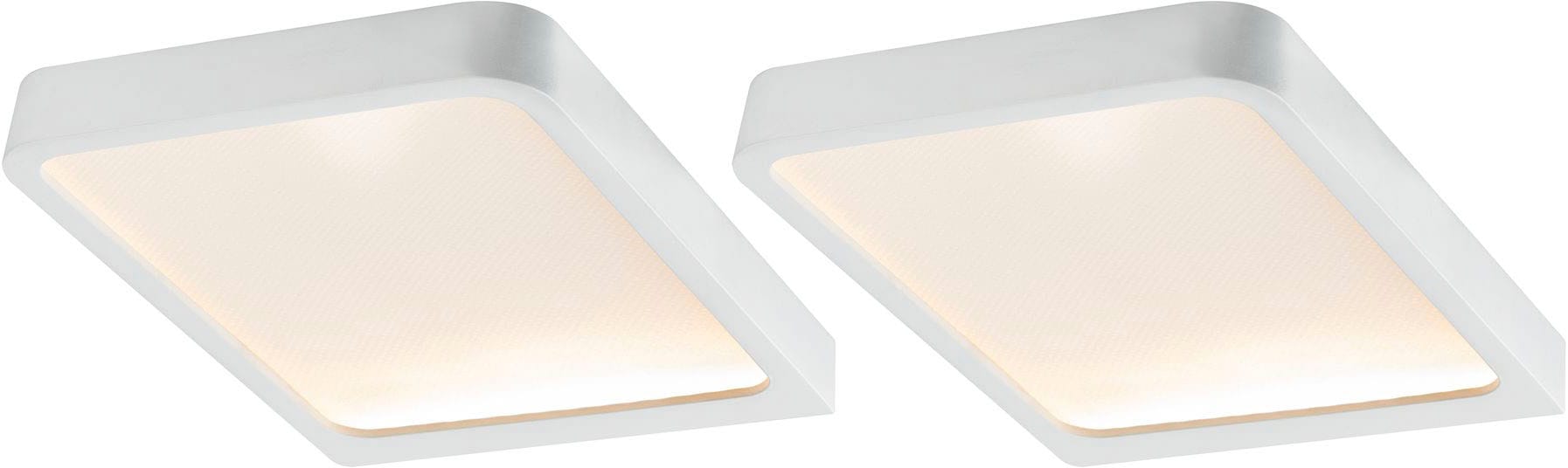 Paulmann Unterschrankleuchte »LED Möbelaufbauleuchte Vane eckig 2er-Set inklusive LED-Modul 2x6,7W«, 2 flammig, LED Möbelaufbauleuchte Vane eckig 2er-Set inklusive LED-Modul 2x6,7W