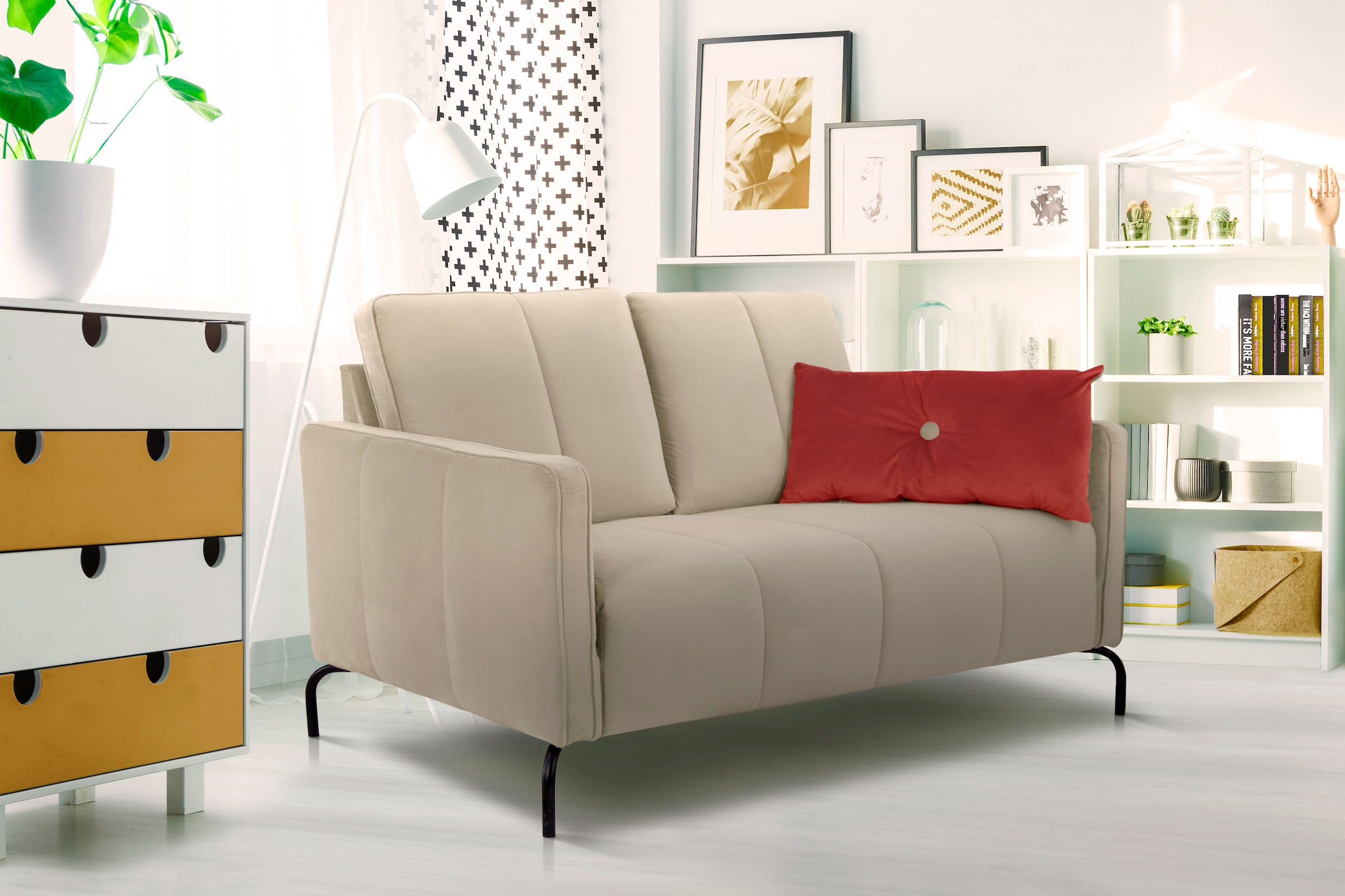 Home affaire 2-Sitzer »Xeen« mit feiner Steppung und Keder günstig online kaufen