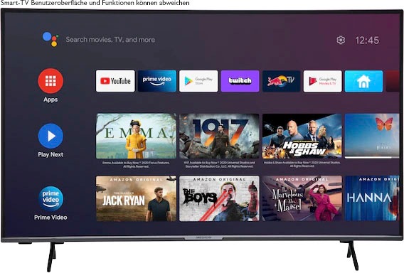 Medion® LED-Fernseher »MD33981 EU«, 4K Ultra HD, Smart-TV
