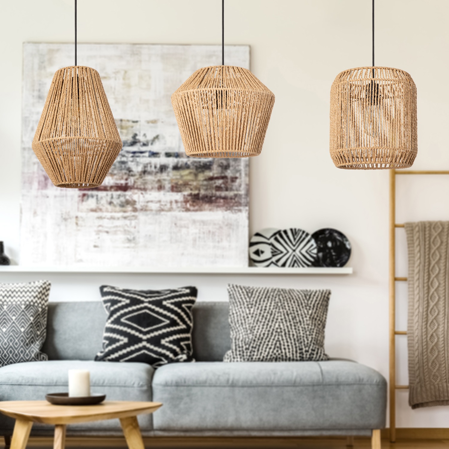 Paco Home Pendelleuchte »Pinto«, 1 flammig, Leuchtmittel E27   ohne Leuchtm günstig online kaufen