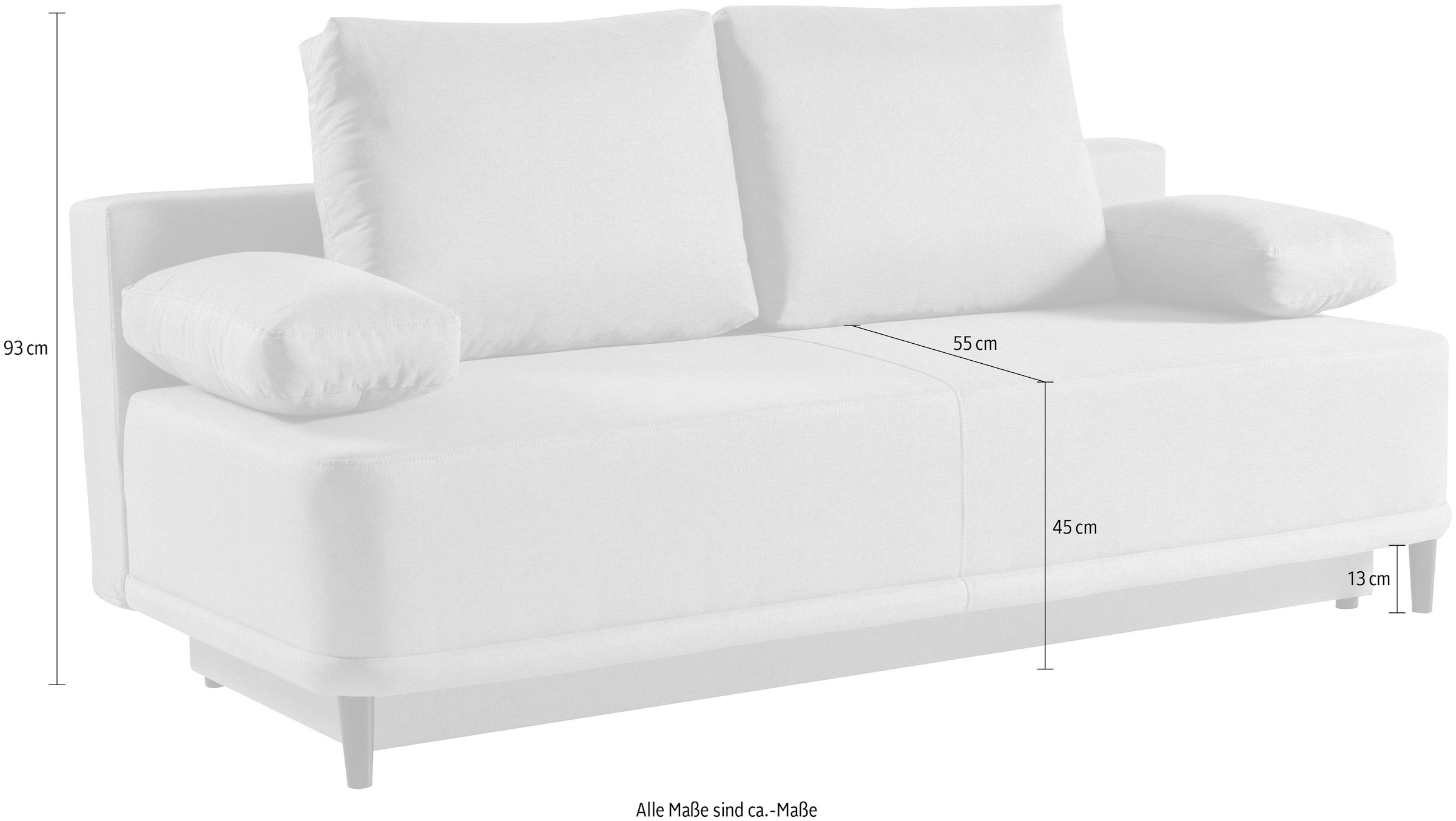 WERK2 Schlafsofa »Street«, 2-Sitzer Sofa und Schlafcouch mit Federkern &  Bettkasten online bestellen