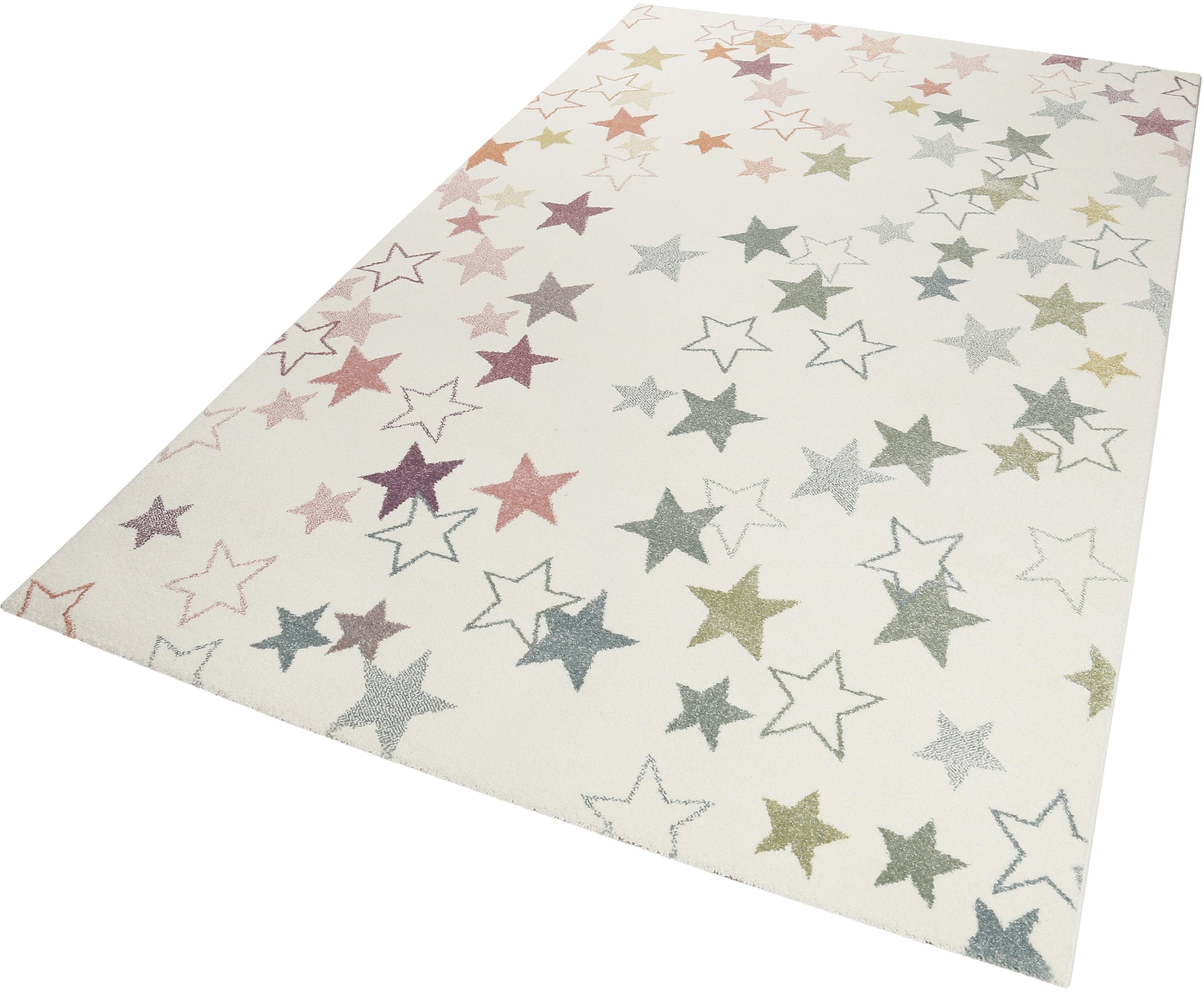 Esprit Kinderteppich »Esterya ESP-4636«, rechteckig, 13 mm Höhe, Sterne Des günstig online kaufen