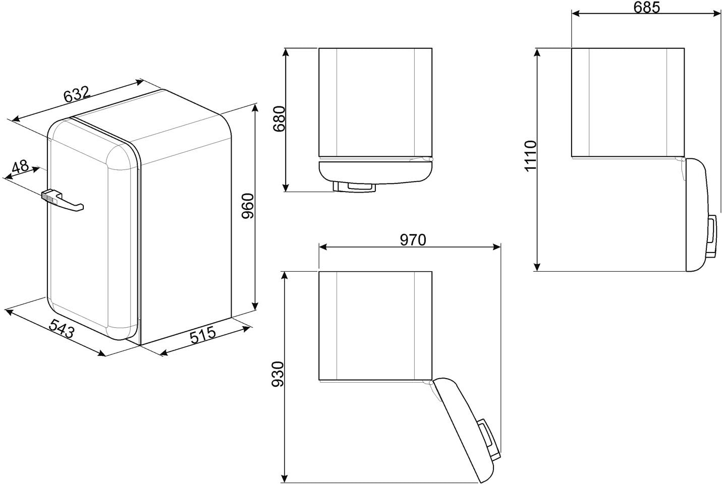 6. Bild von Smeg Kühlschrank »FAB10HRPG5«