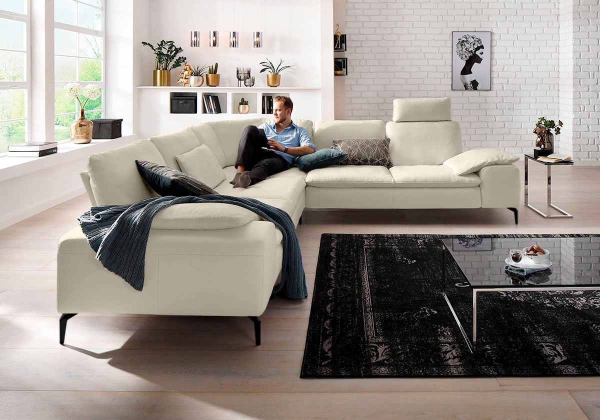 W.SCHILLIG Ecksofa »valentinoo«, (Set), mit Sitztiefenverstellung, Breite 318 cm