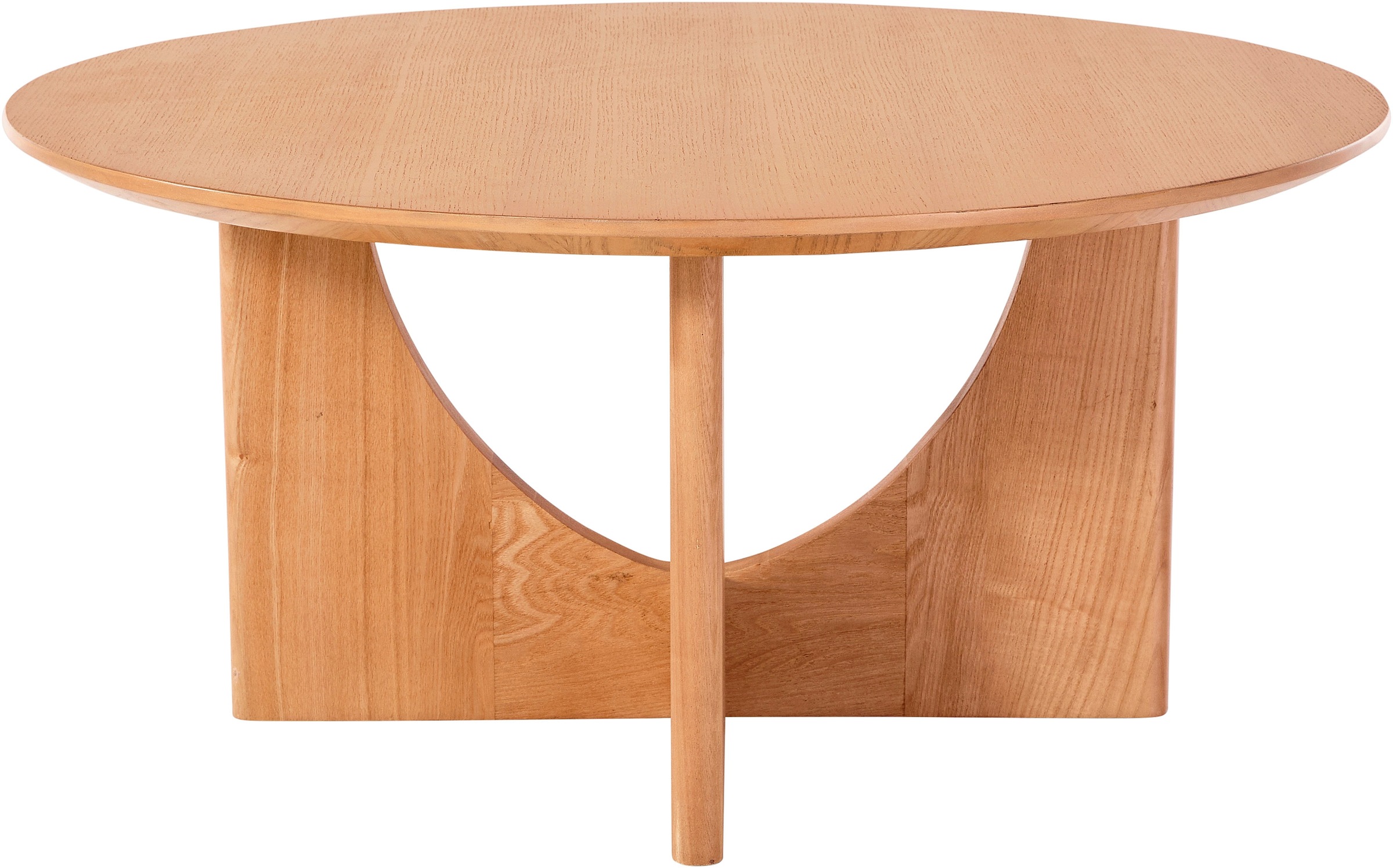 LeGer Home by Lena Gercke Couchtisch »Zirella« 1 Stk. tlg. massives Eschenholz, markantes Kreuzfuß-Design, Breite 85 cm