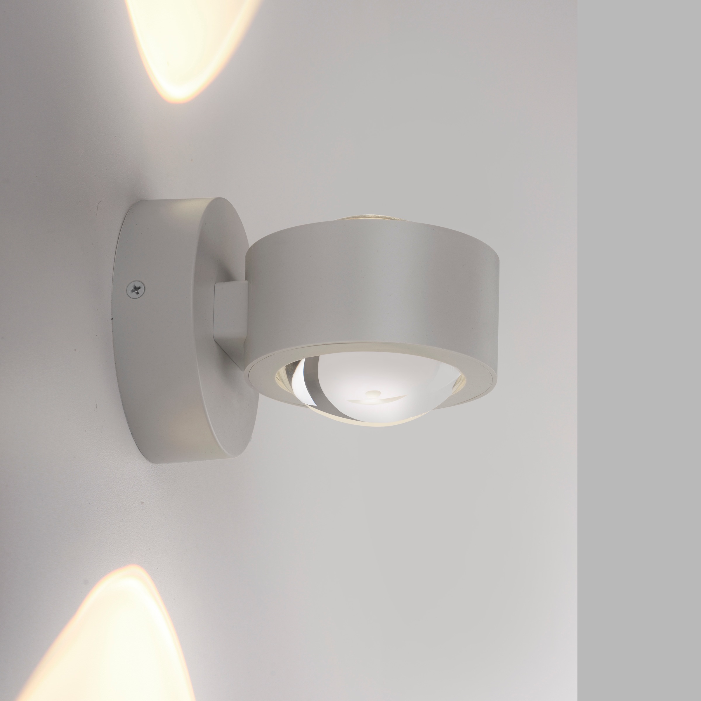 JUST LIGHT LED Wandleuchte »AKKU-CHIA« LED-Board 1 Stk. Warmweiß Akkubetrieben inkl. USB-Ladekabel, 5 Stufen Dimmung + Timerfunktion