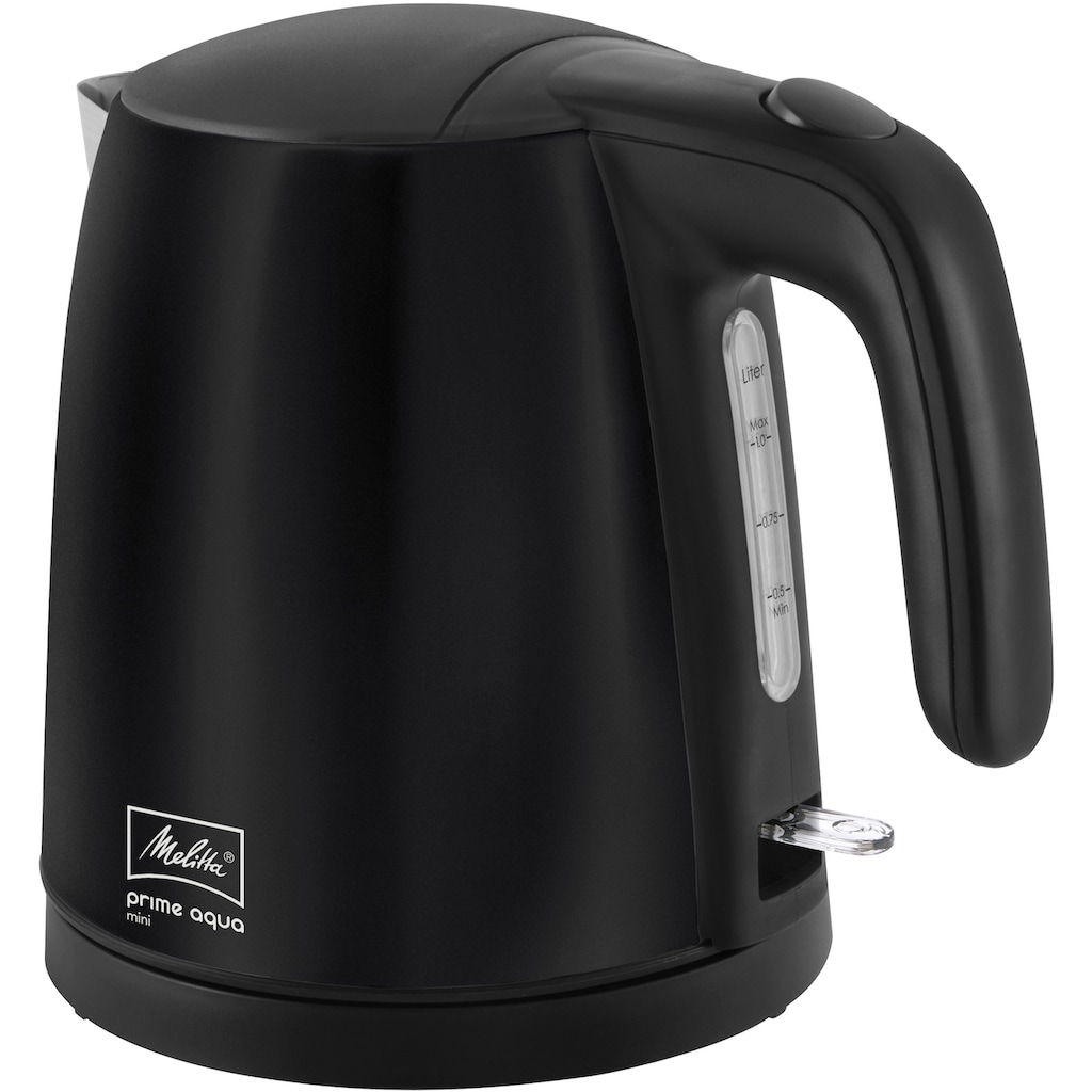 Melitta Wasserkocher »Prime Aqua Mini Black Edition«, 1,0 l, 2200 W