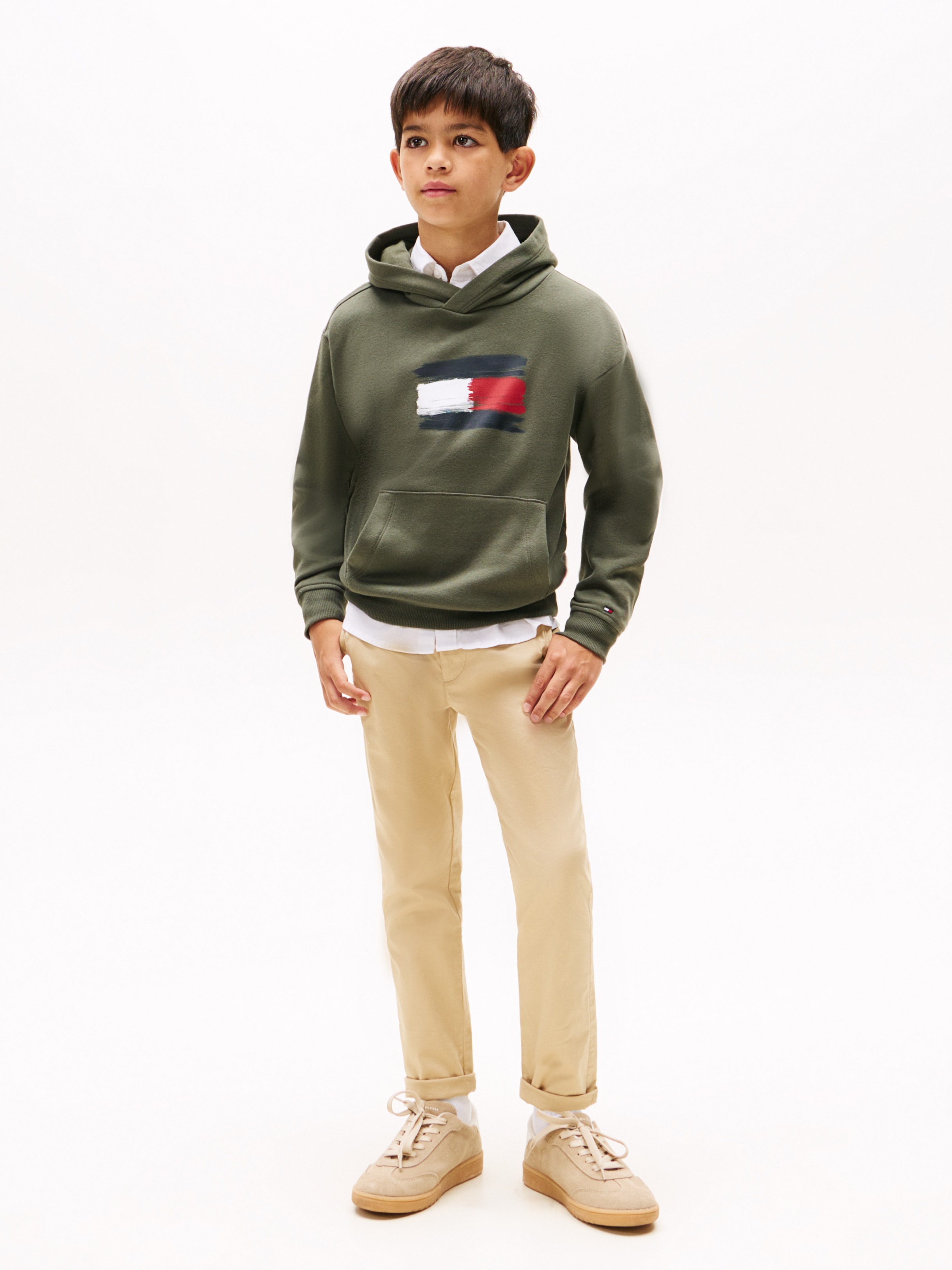 Tommy Hilfiger Kapuzensweatshirt »FLAG HOODIE«, Kinder bis 16 Jahre
