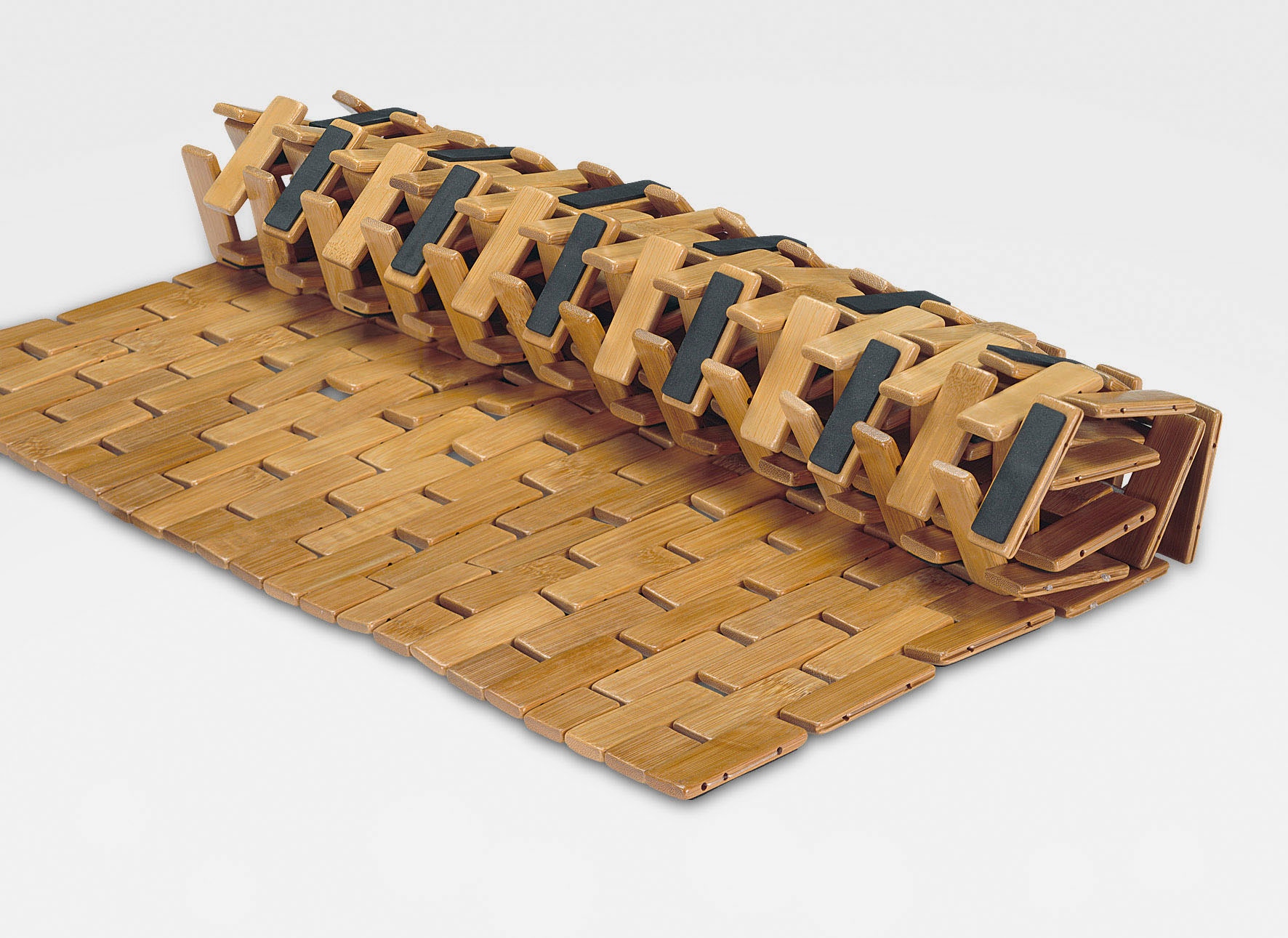Kleine Wolke Badematte »Palito«, rutschhemmend beschichtet, Holzmatte, 100% Bambus, 50x70 cm