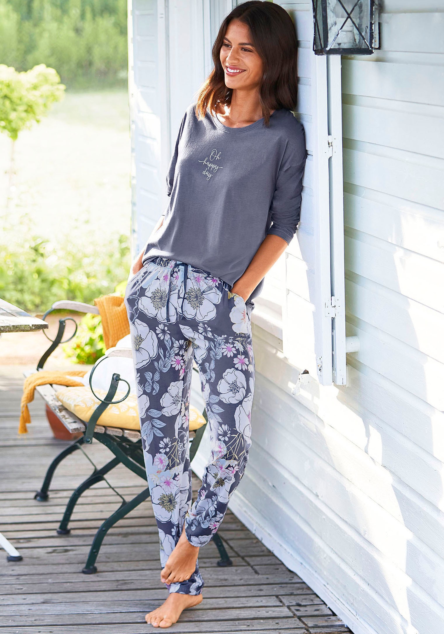 Vivance Dreams Schlafhose  mit Alloverdruck