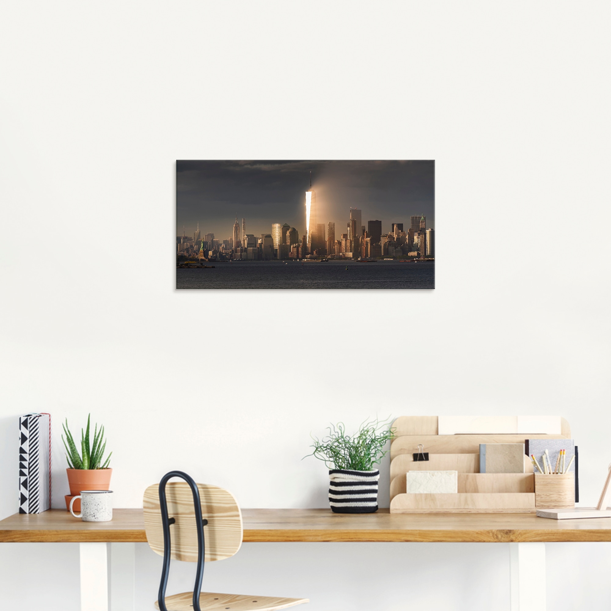 Artland Glasbild »New York Skyline I«, Amerika, (1 St.), in verschiedenen G günstig online kaufen