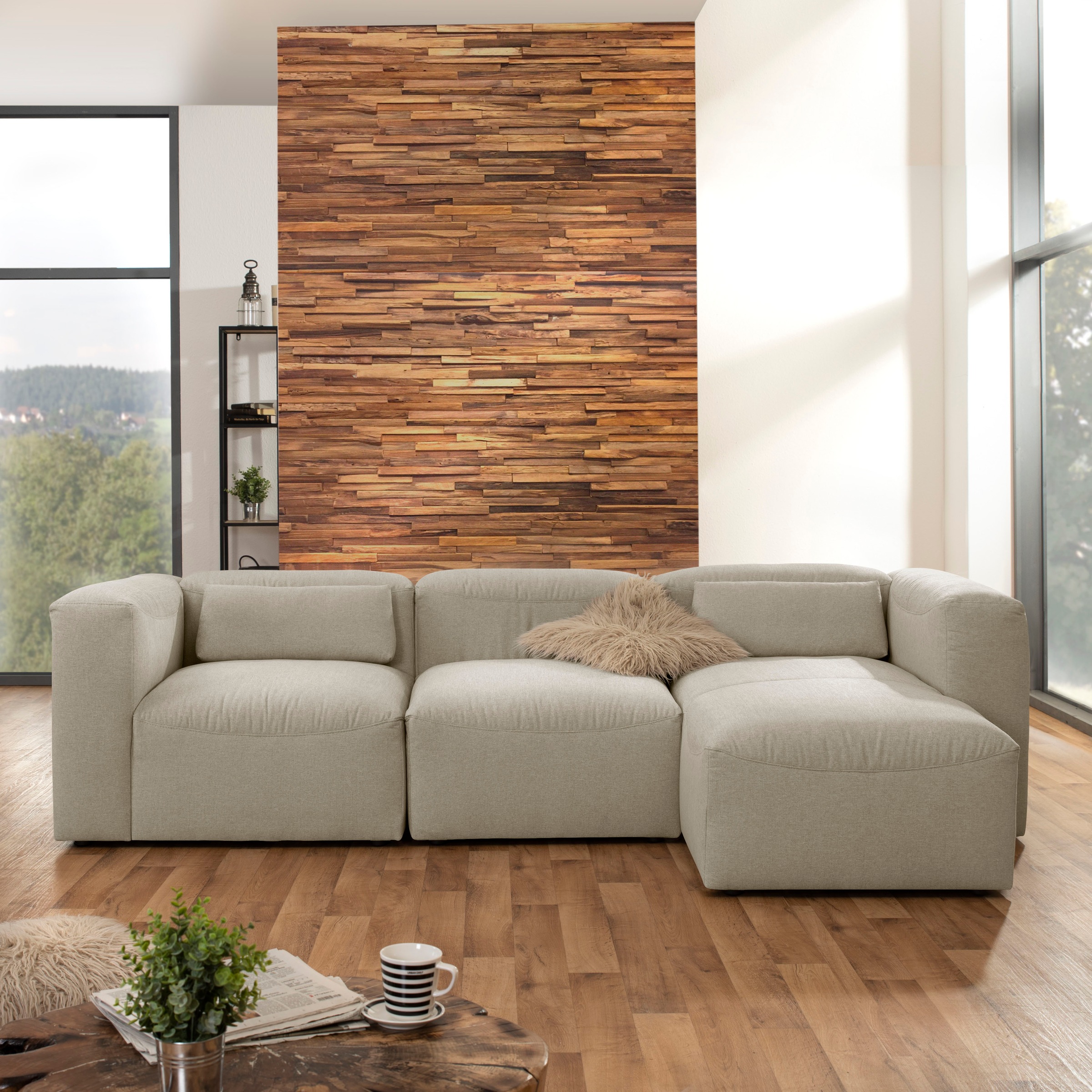 Max Winzer® Ecksofa »Lena«, (Spar-Set, 3 St.), Sofa-Set 02 aus 3 Sitz-Elementen, individuell kombinierbar