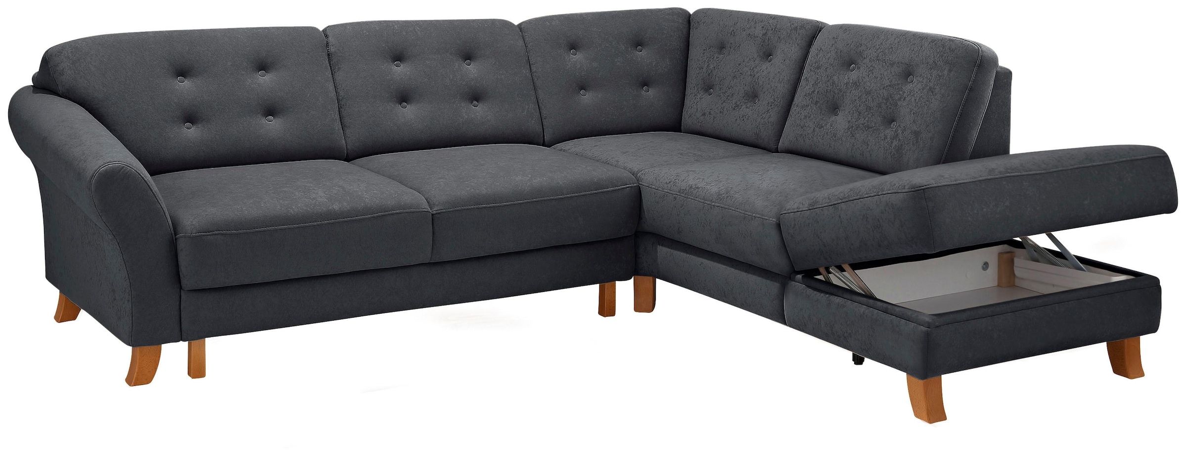 Home affaire Ecksofa »Trondheim L-Form«, mit Federkern