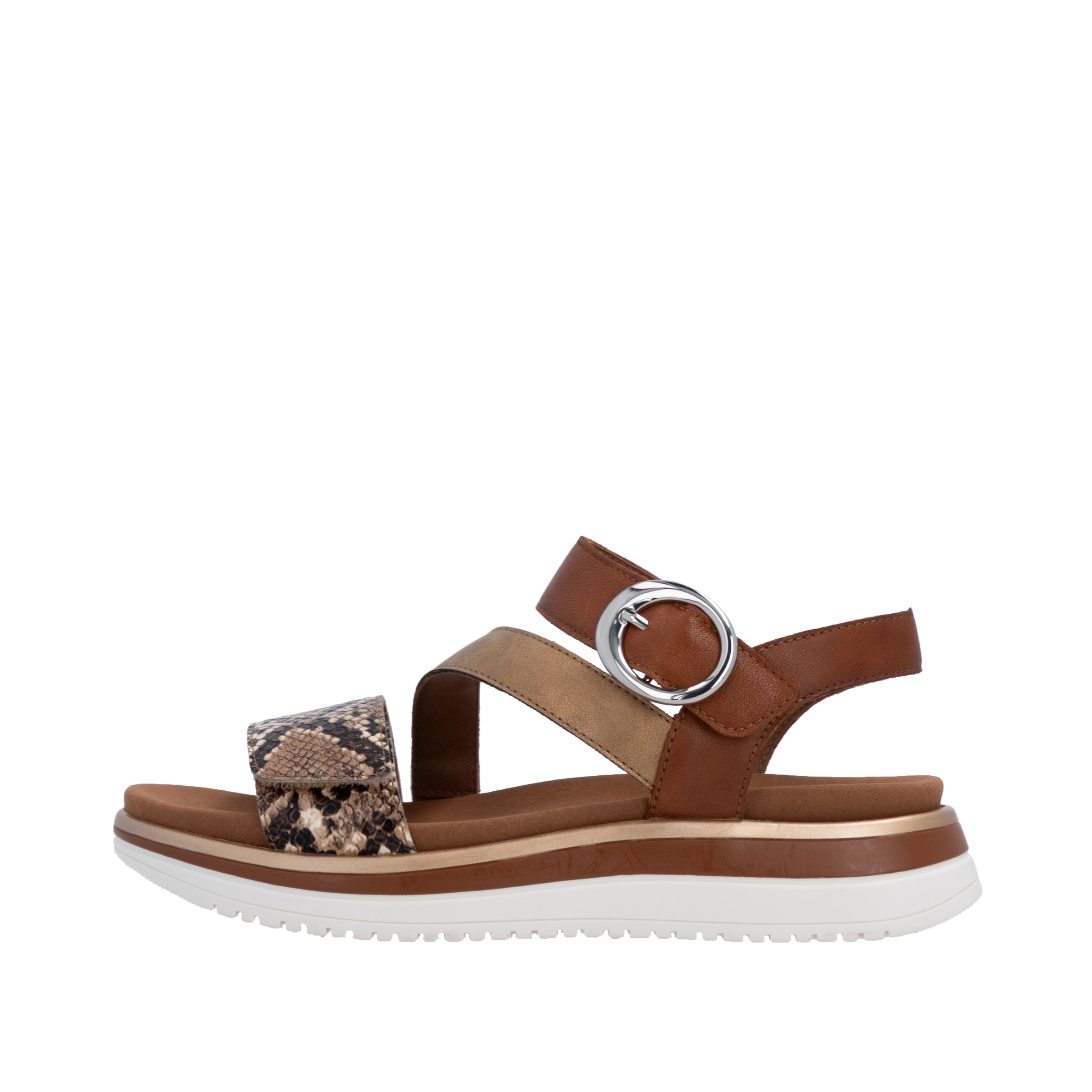 Remonte Plateausandale  Sommerschuh, Sandalette mit praktischen Klettverschlüssen
