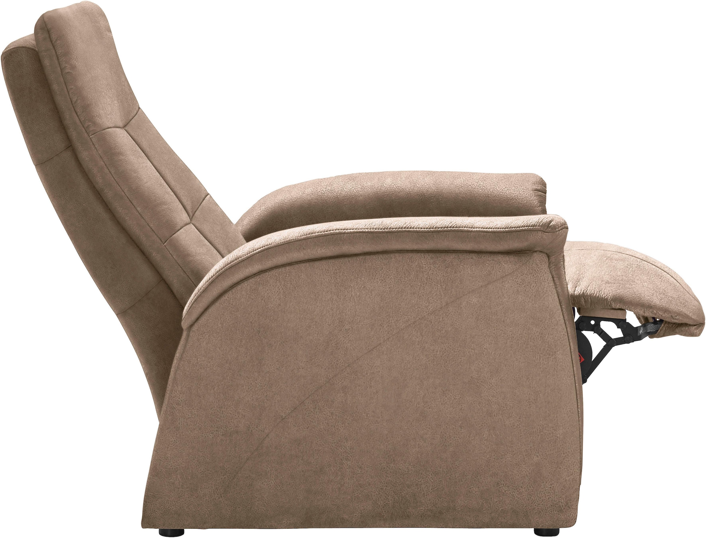exxpo - sofa fashion Sessel »Tivoli, Hochlehnsessel, Relaxsessel, Kinosessel, bequem«, (Set), mit Relaxfunktion, schmale Armlehnen
