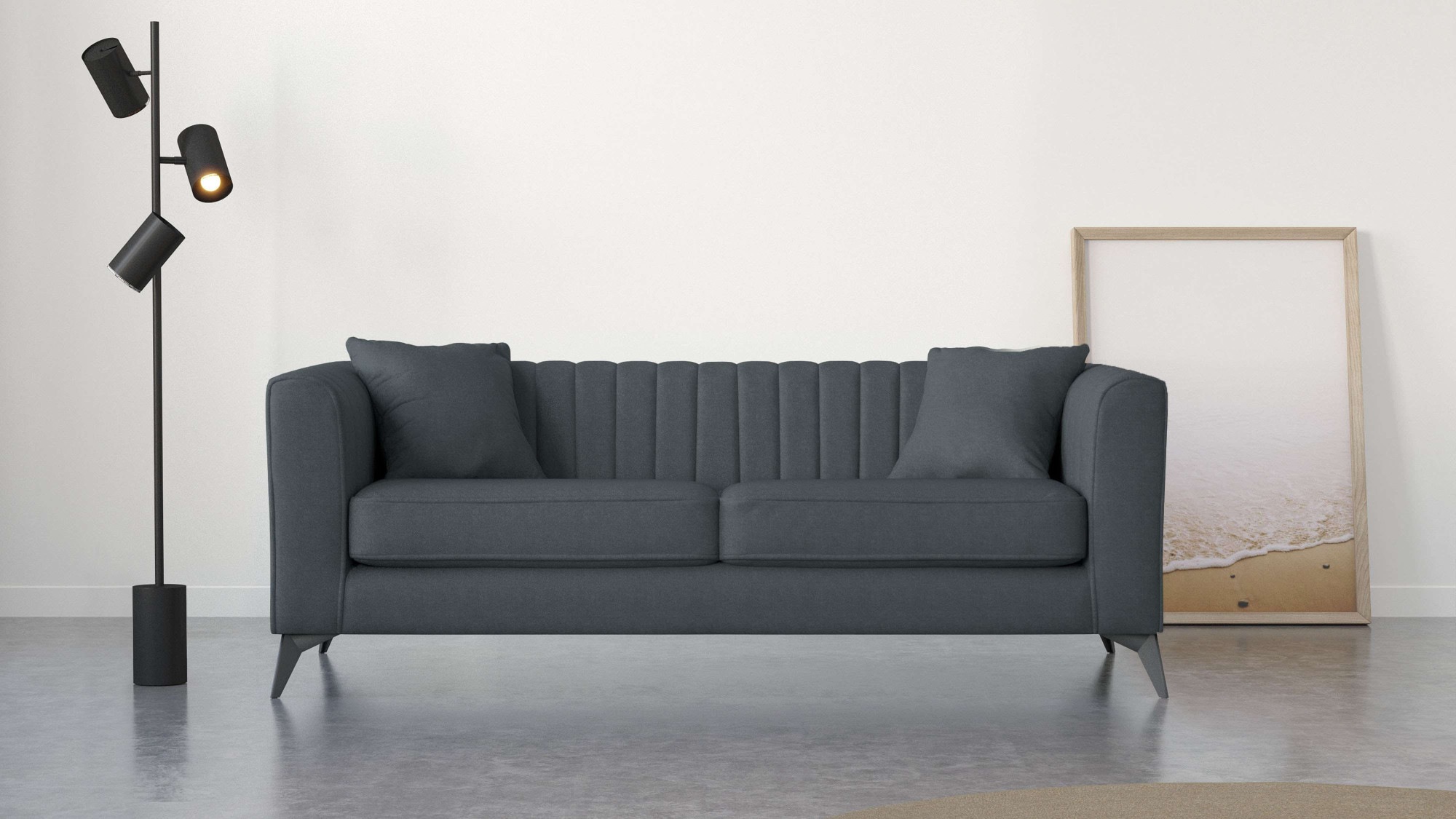 Places of Style 3-Sitzer »MATTHEW elegantes Designsofa, Maße B/T/H: 201/86/ günstig online kaufen