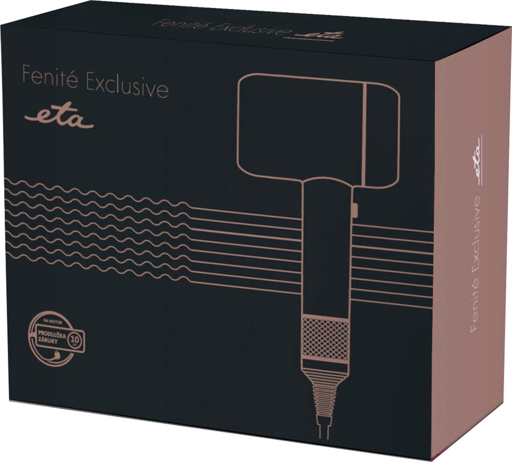 eta Ionic-Haartrockner »Fenite Black Edition ETA932090010«, 1600 W, 2 Aufsätze, Verfügt über ein magnetisches Befestigungssystem