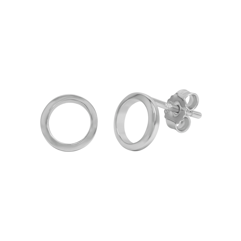 FIRETTI Paar Ohrstecker »Schmuck Geschenk Silber 925 Ohrschmuck Kreis rund« silberfarben 7 mm Basic Ohrringe