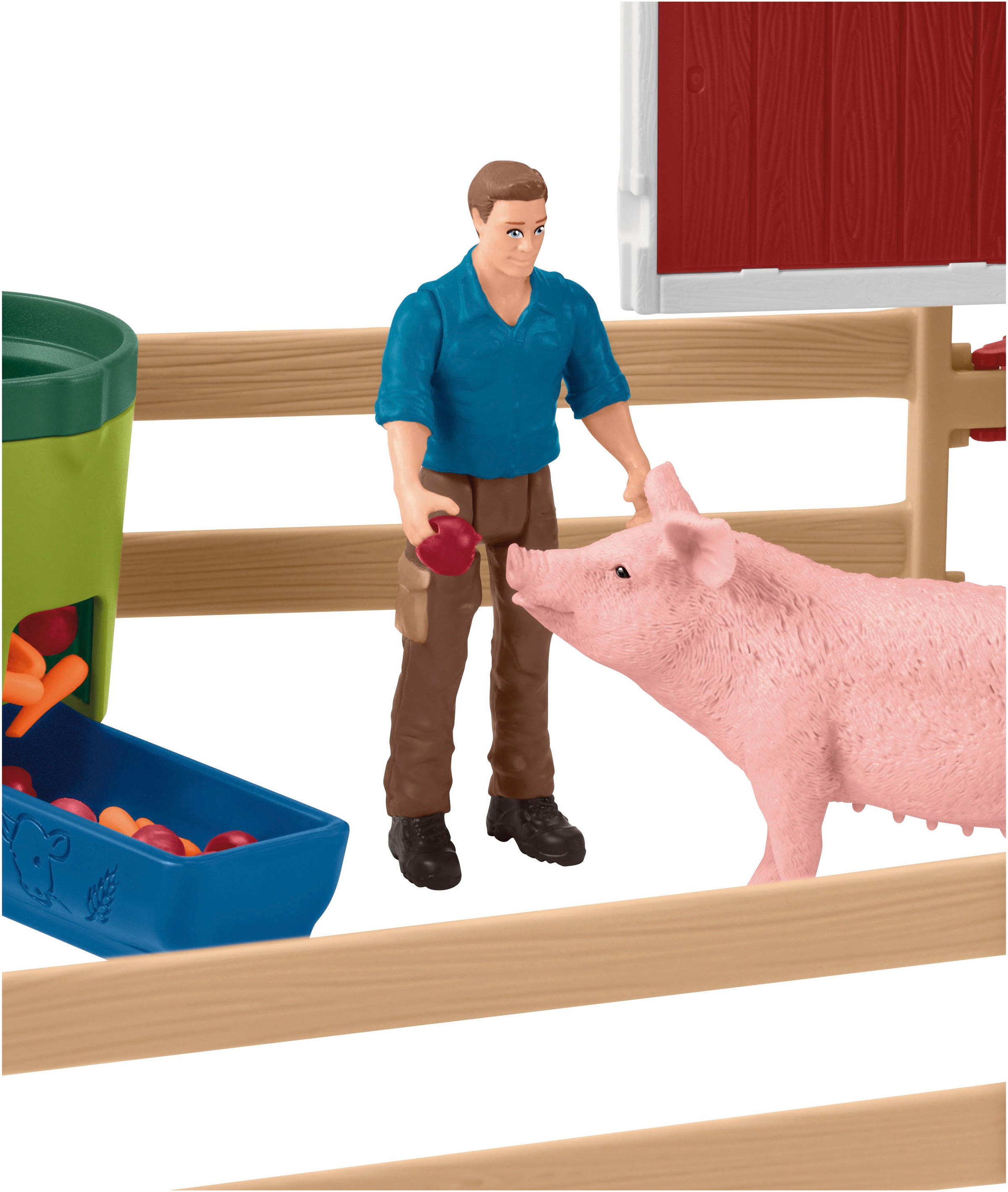 Schleich® Spielwelt »FARM WORLD, Große Farm rot (42606)«, Made in Europe