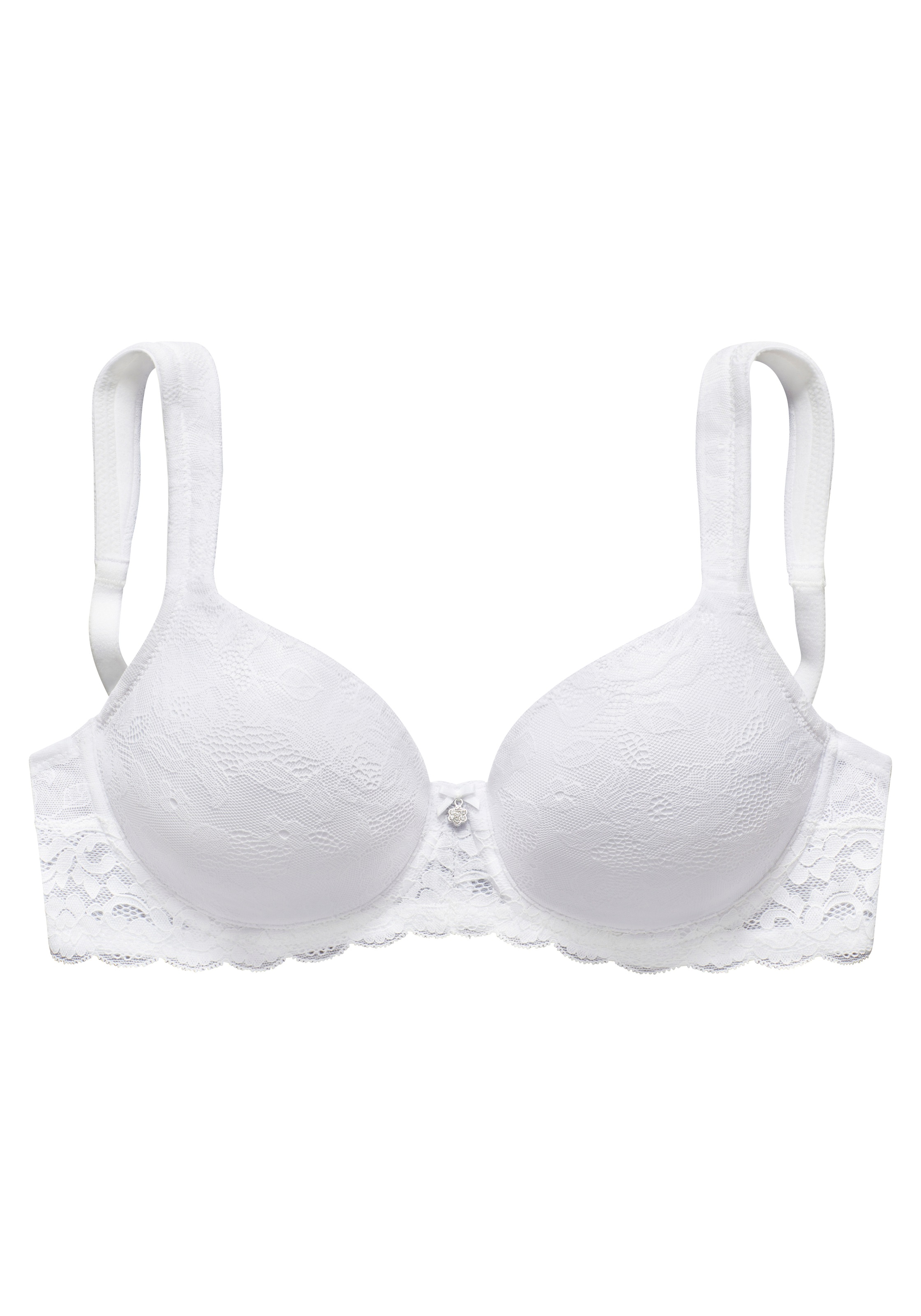 LASCANA Schalen-BH, mit Bügel rundherum aus edler, floraler Spitze, Dessous