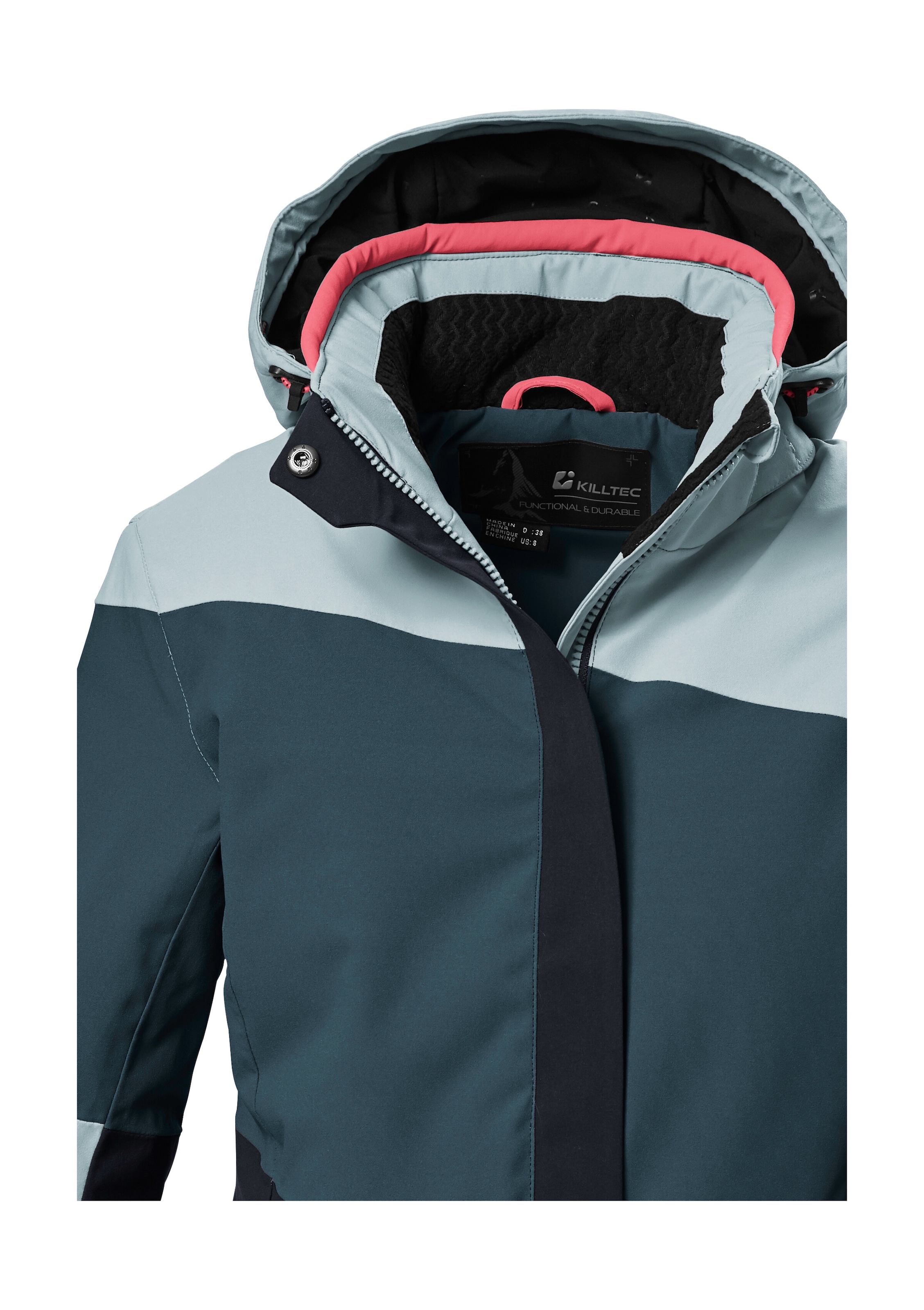 Killtec Skijacke »KSW 67 WMN SKI JCKT«, Damen Skijacke: wasserdicht, atmungsaktiv, abnehmbare Kapuze