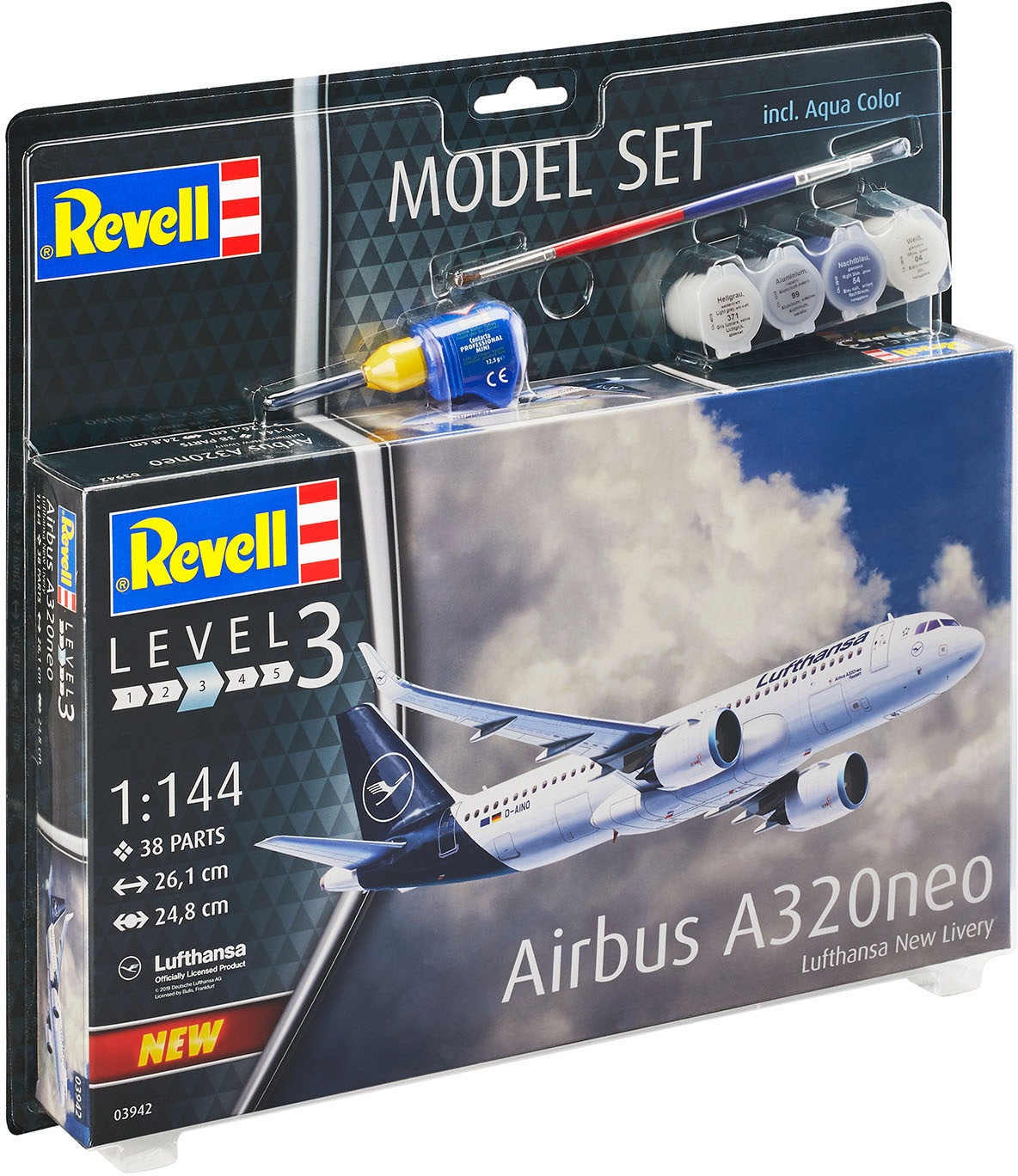 Revell® Modellbausatz »Airbus A320neo Lufthansa«, 1:144, Made in Europe