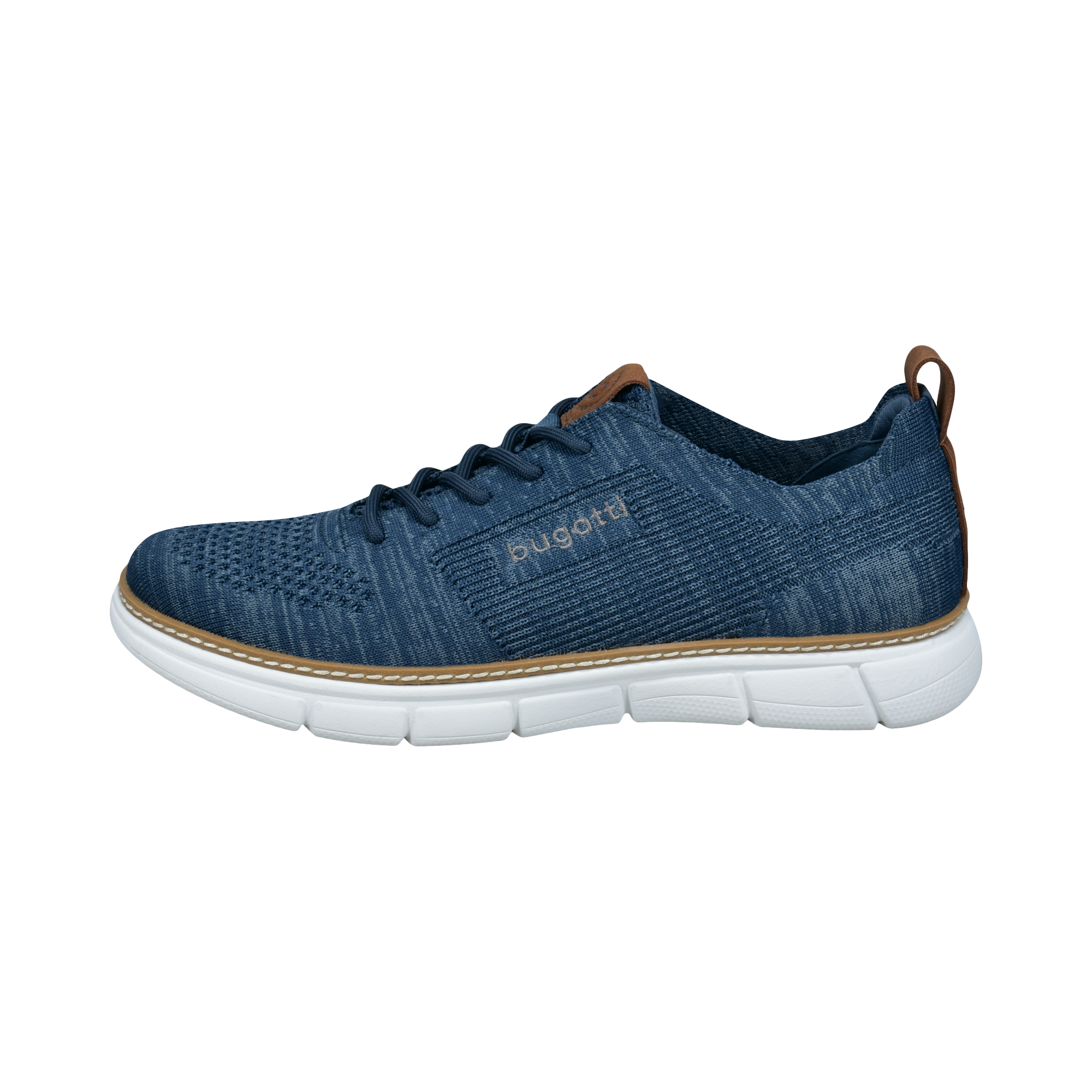 bugatti Sneaker  Freizeitschuh, Halbschuh, Schnürer mit Fersenpolsterung