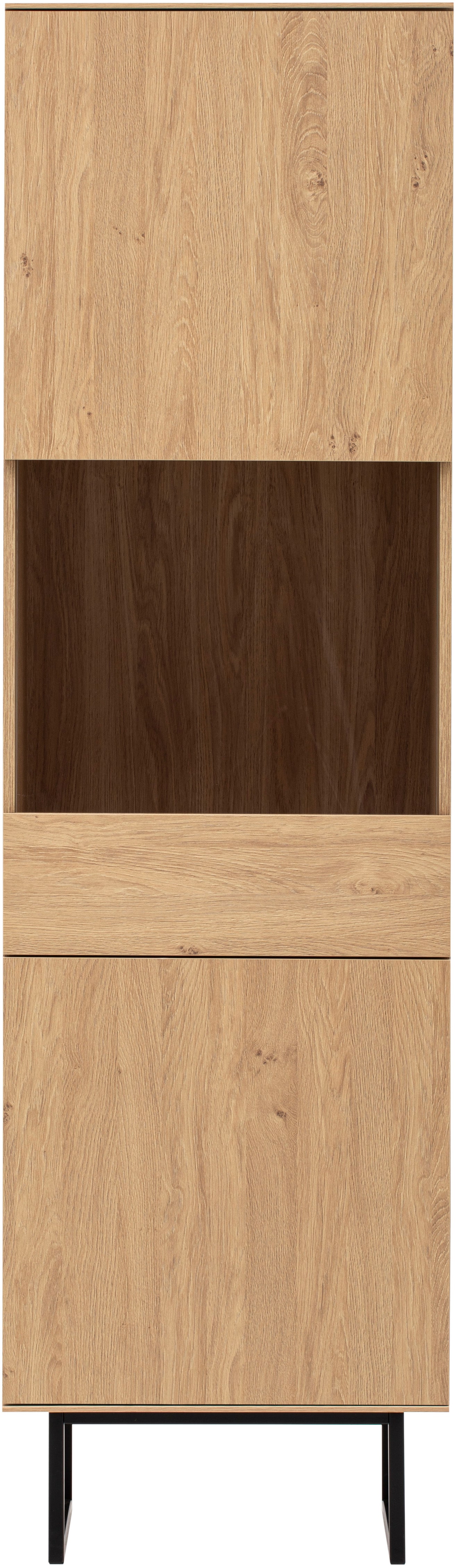 Home affaire Vitrine »Lund, moderner Hochschrank, Glasvitrine mit Kufengest günstig online kaufen