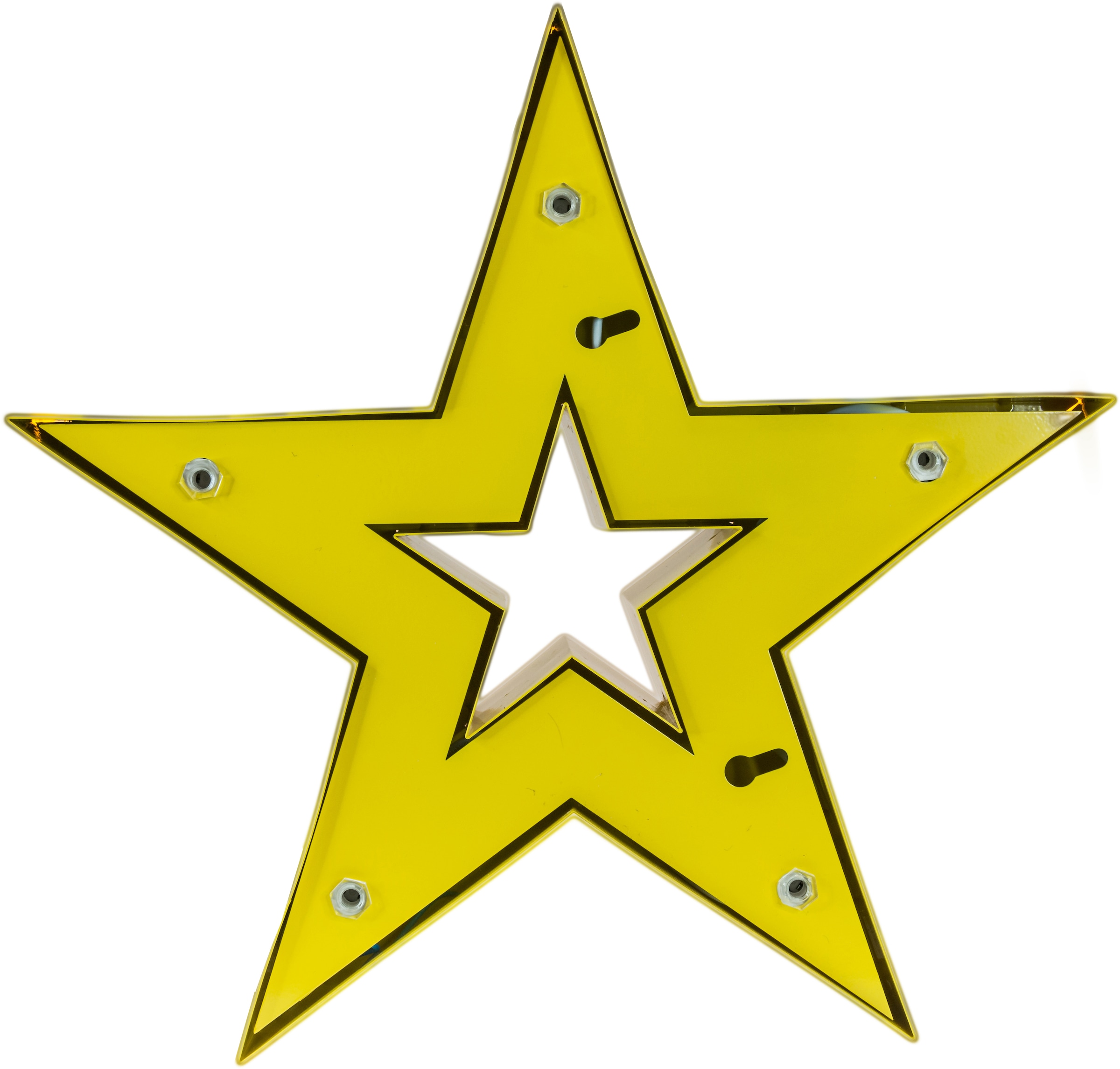 MARQUEE LIGHTS LED Dekolicht »Star«, 10 flammig, Leuchtmittel E14 | ohne Leuchtmittel, Wandlampe, Tischlampe Stern 10 Leuchtmittel E14 (exkl.)- 38x38 cm