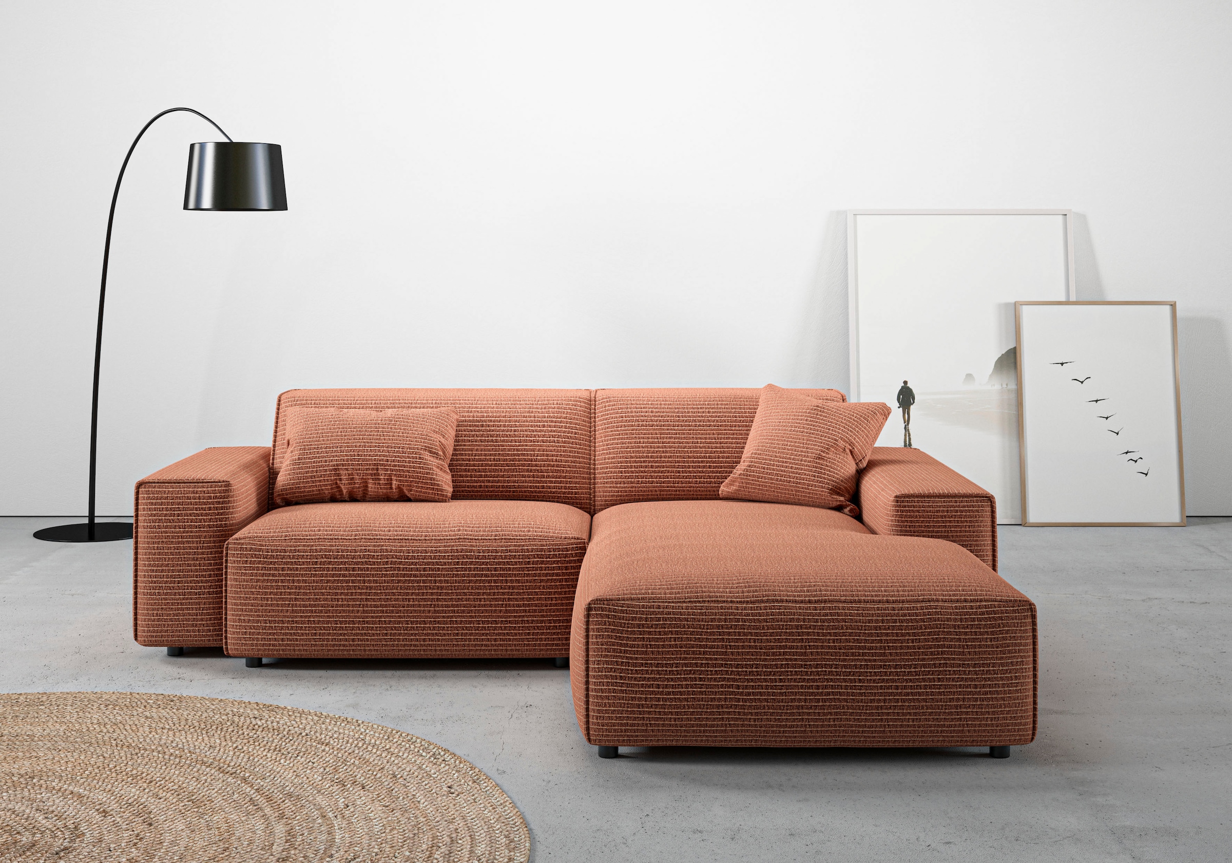Home affaire Ecksofa »Glimminge L-Form auch in Breitcord, Feincord + Easy c günstig online kaufen