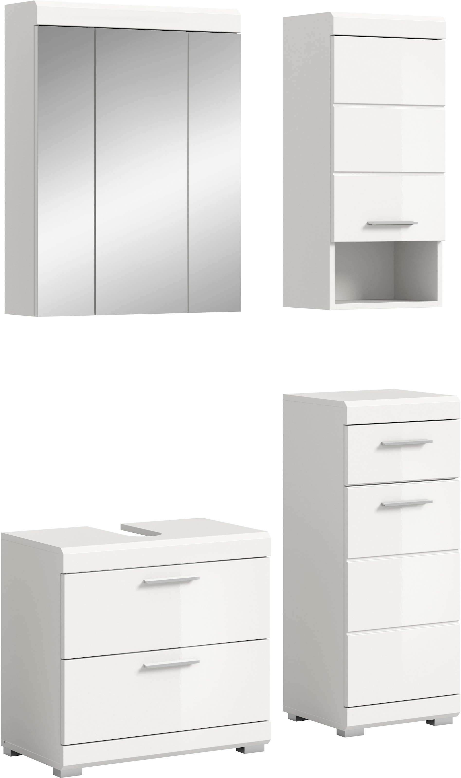 welltime Badmöbel-Set »SIENA, 4 teilig, bestehend aus:« Set, TOPSELLER!, 4 Stk. tlg.