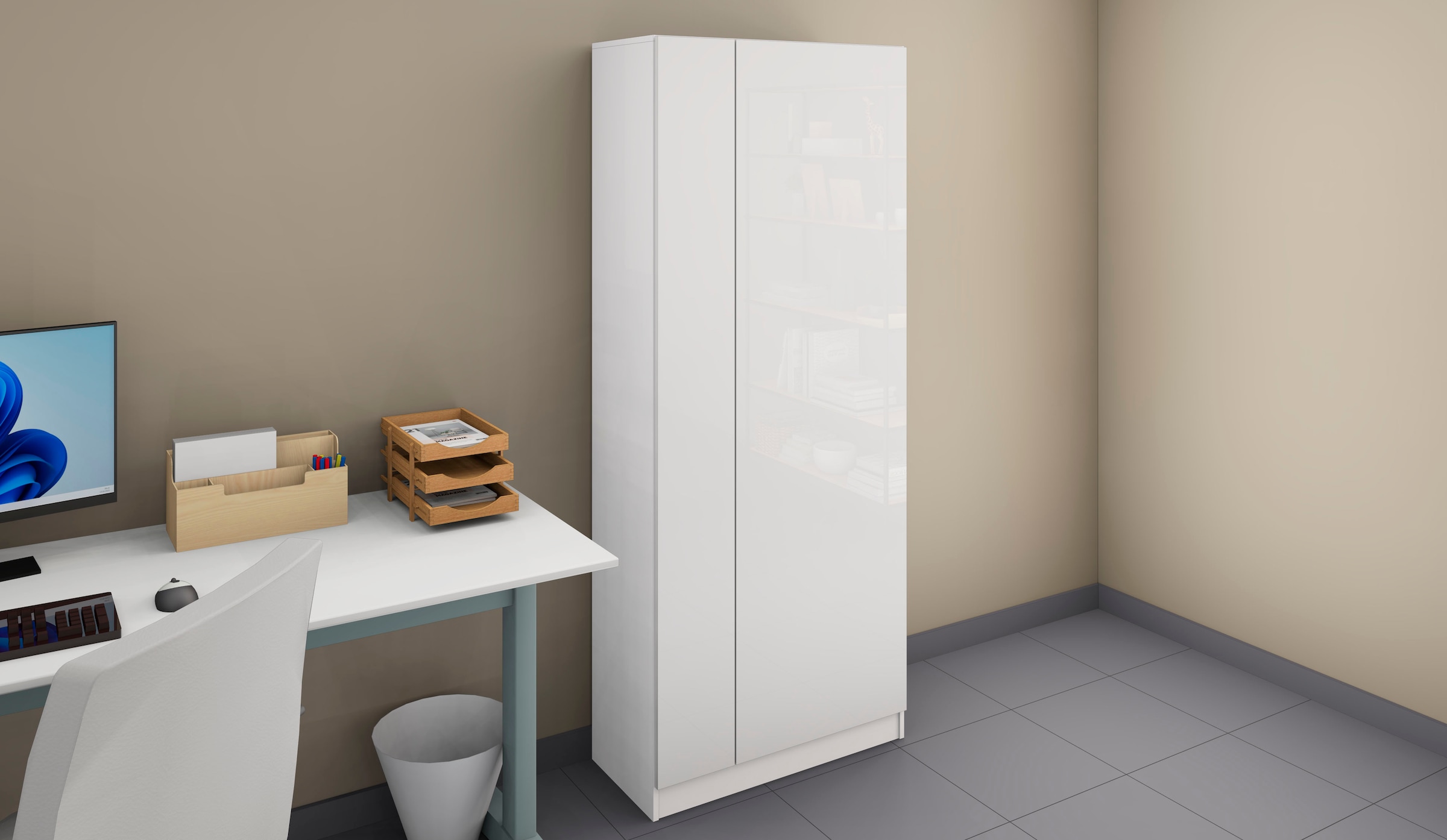 borchardt Möbel Aktenschrank »Vaasa«, moderner Mehrzweckschrank mit Push-to-Open-Funktion