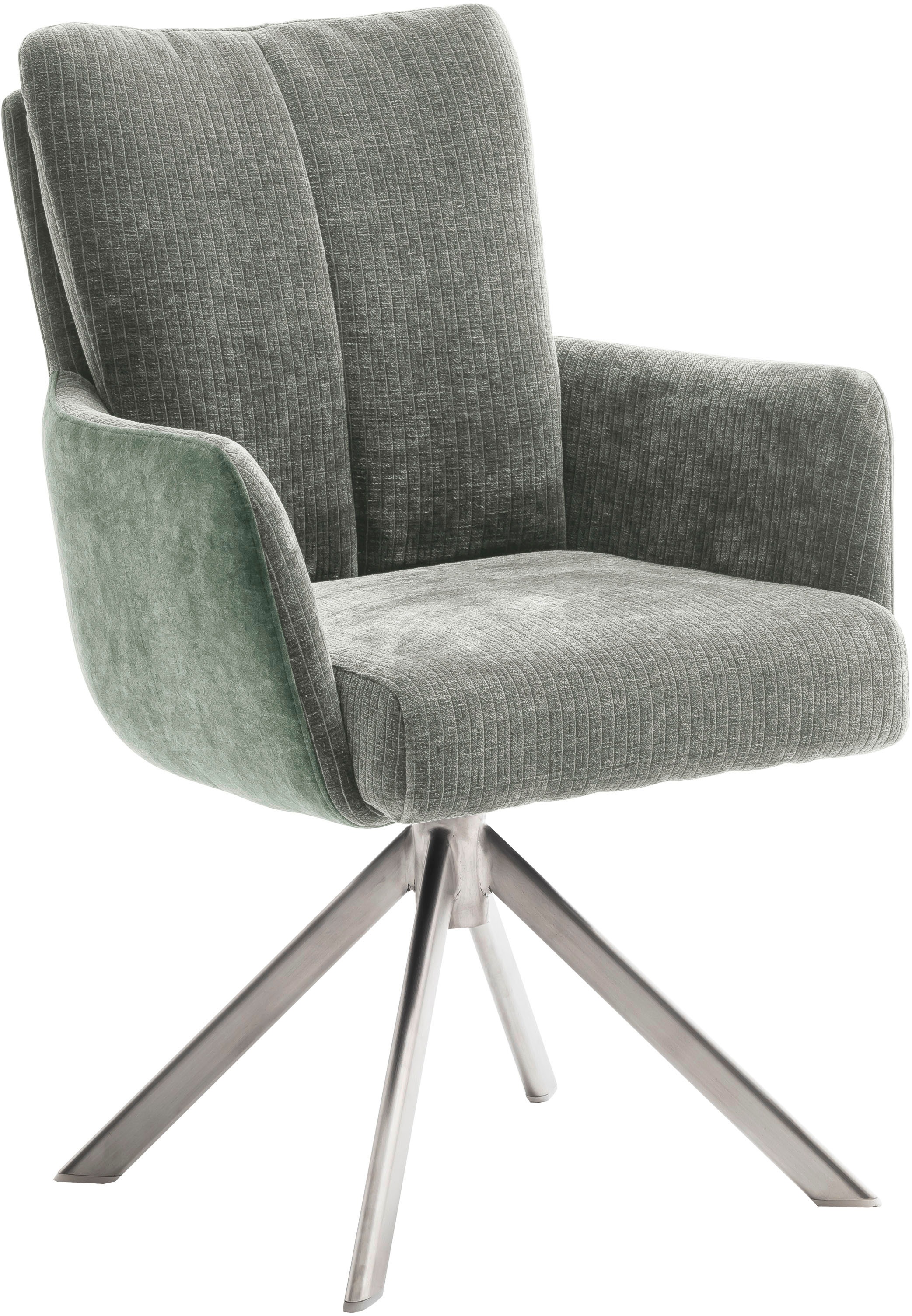 MCA furniture Esszimmerstuhl »MALIA«, (Set, 2 Stck), 360° drehbar, Taschenfederkern, Sitzhöhe ca. 49 cm