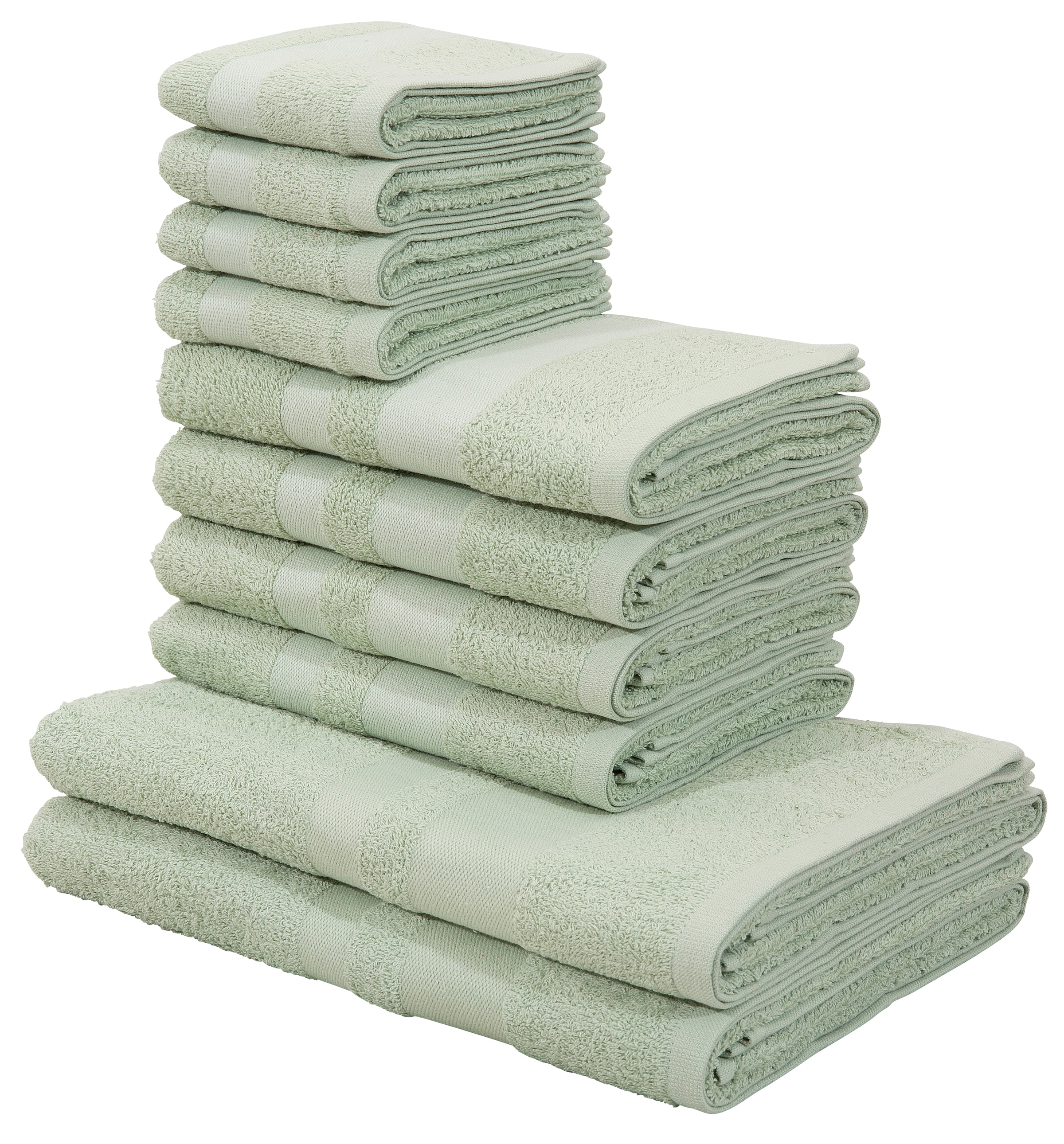 Bordüre, home online Handtuch 100% kaufen Walkfrottee, mit my tlg., Set Baumwolle Handtücher 10 »Vanessa«, aus Set, einfarbiges Handtuch-Set