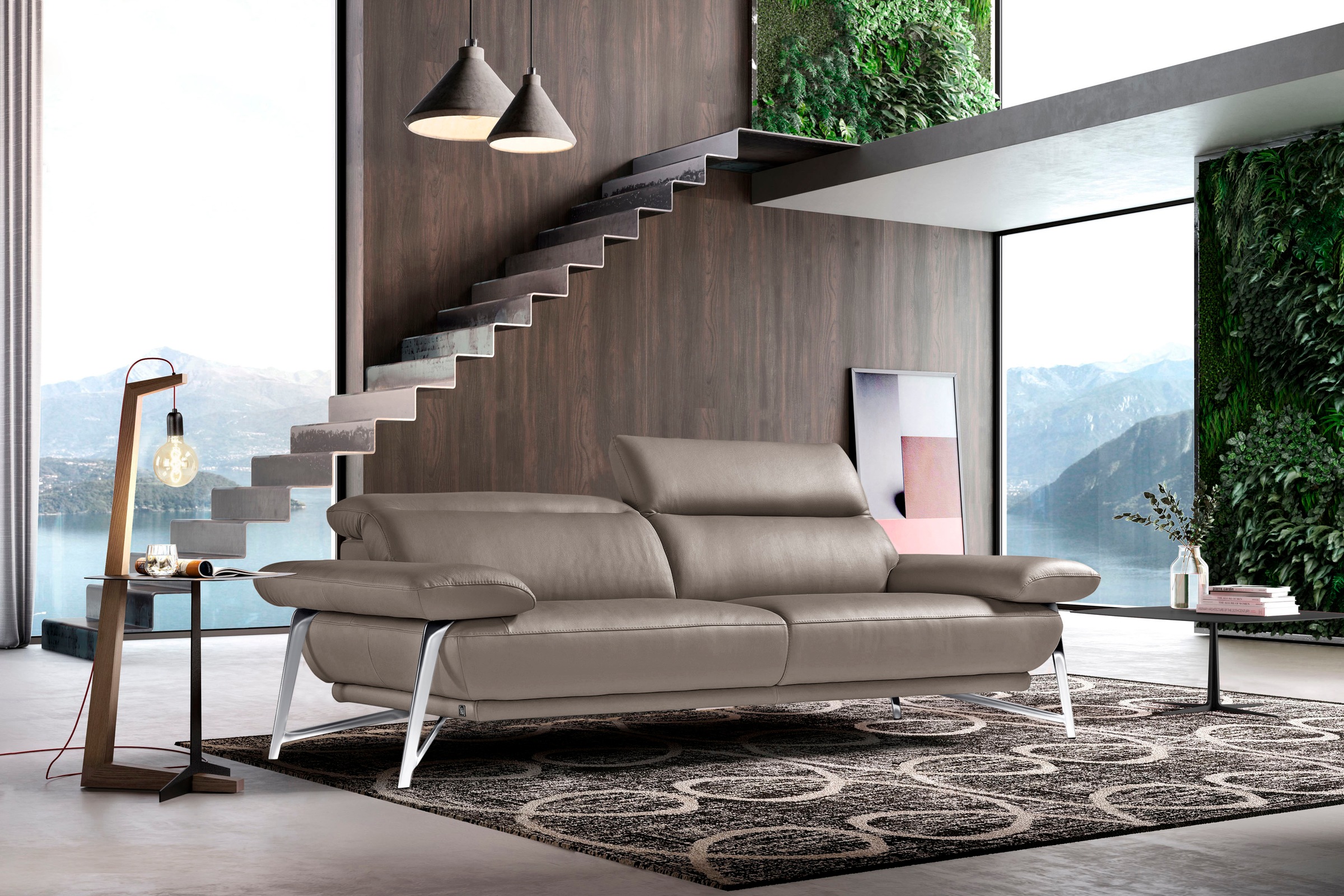 Egoitaliano Sofa »Anais, erstklassiger Sitzkomfort, Fußfarbe chrom« Set, Ko günstig online kaufen