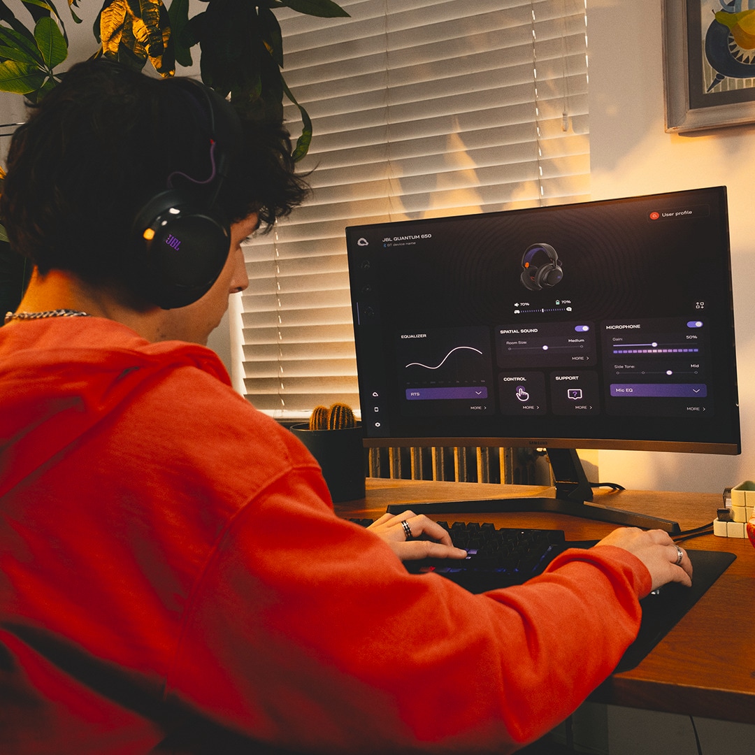 JBL Gaming-Headset »Quantum 650 - Kabelloses Gaming-Headset für mehrere Plattformen« A2DP Bluetooth Freisprechfunktion