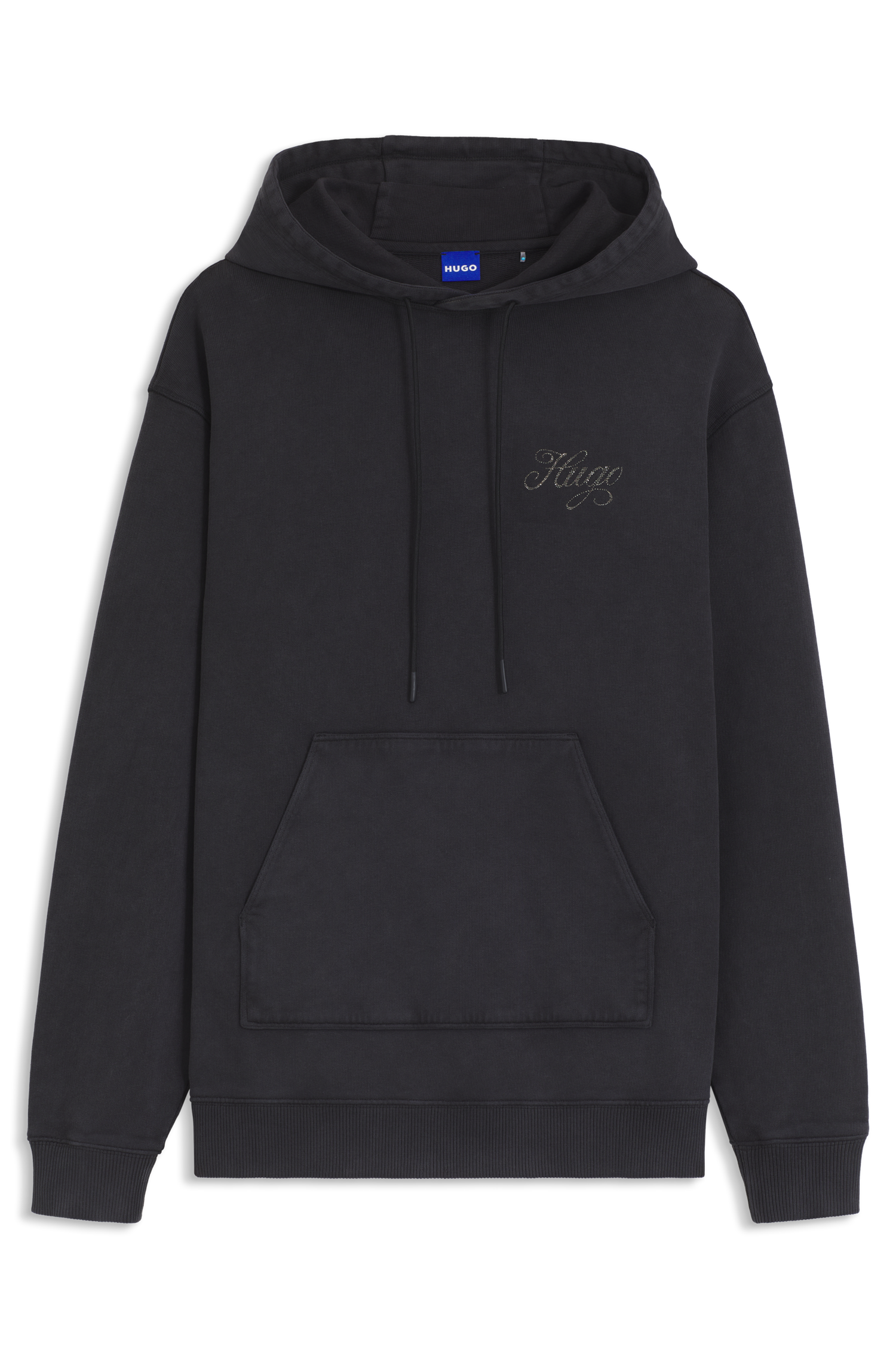 HUGO Blue Hoodie »Dejandra« Oversized Fit, Strassapplikation auf dem Rücken