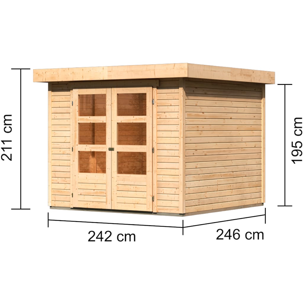 Karibu Gartenhaus »Arnis 3,5«