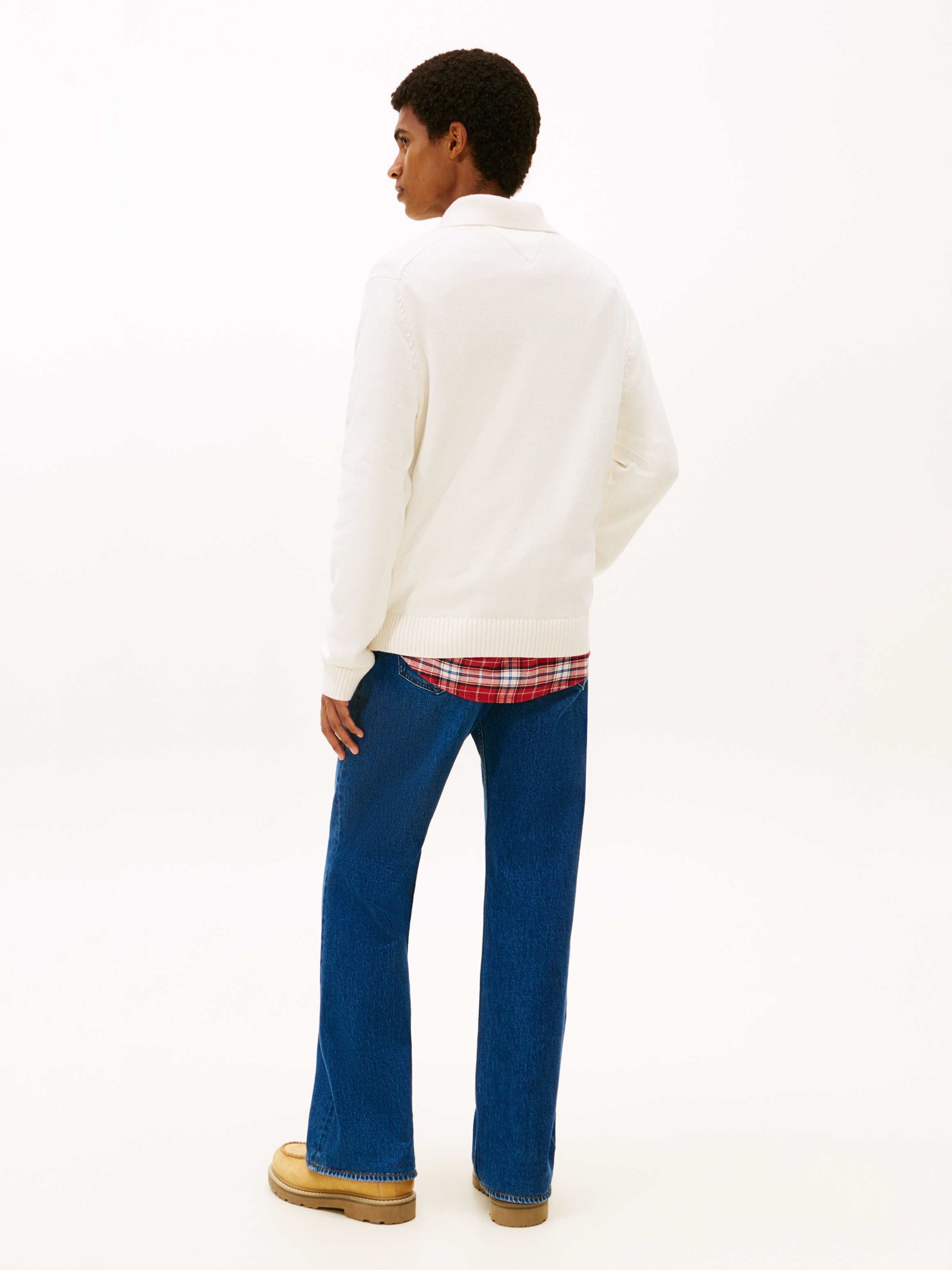 Tommy Jeans Polokragenpullover »TJM ESSENTIAL POLO« slim fit, Feinstrick