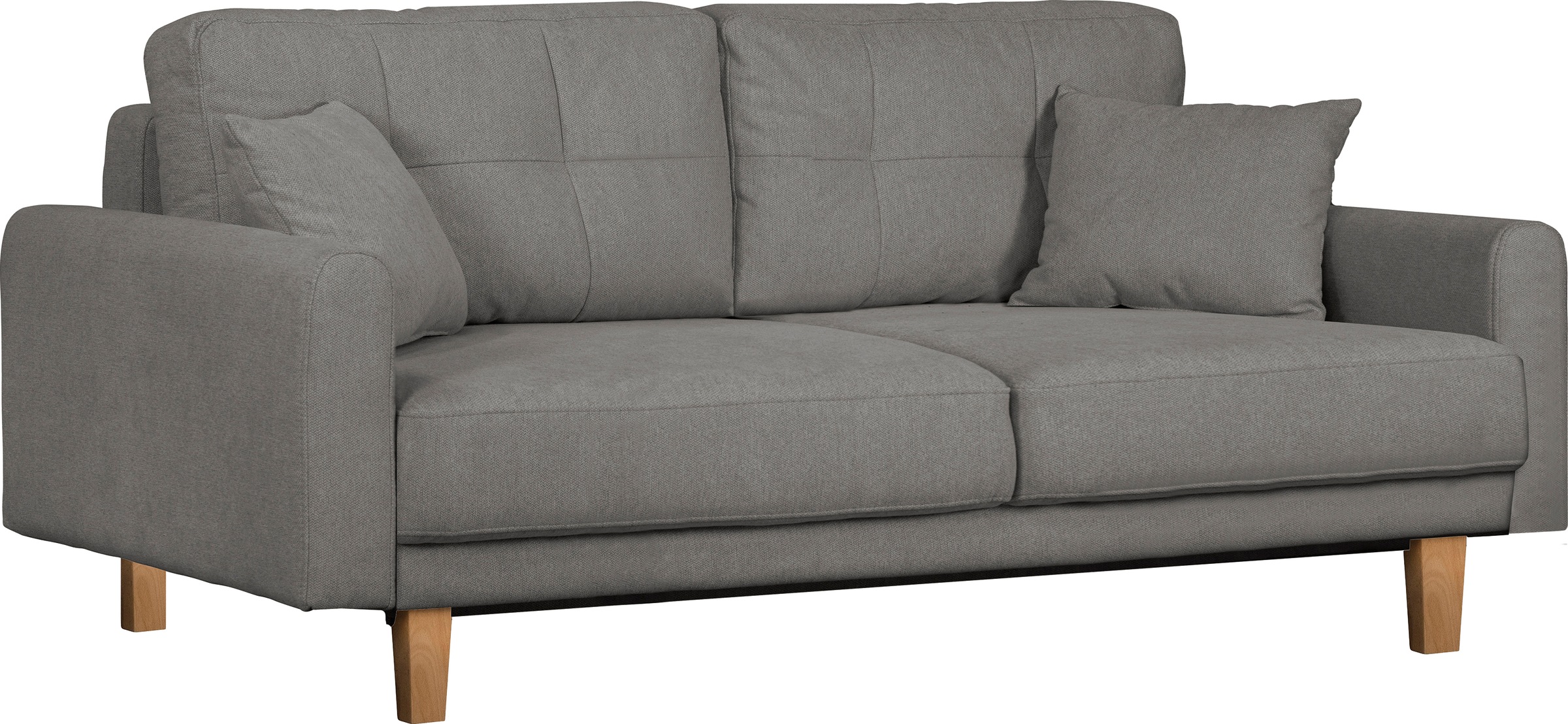 Home affaire 3-Sitzer »TRIPLO optionale Schlafsofa mit Bettkasten, Maße B/T/H: 215/100/89 cm«, Wahlweise Bettfunktion - Liegefläche 145x191 cm, Rücken-, Zierkissen