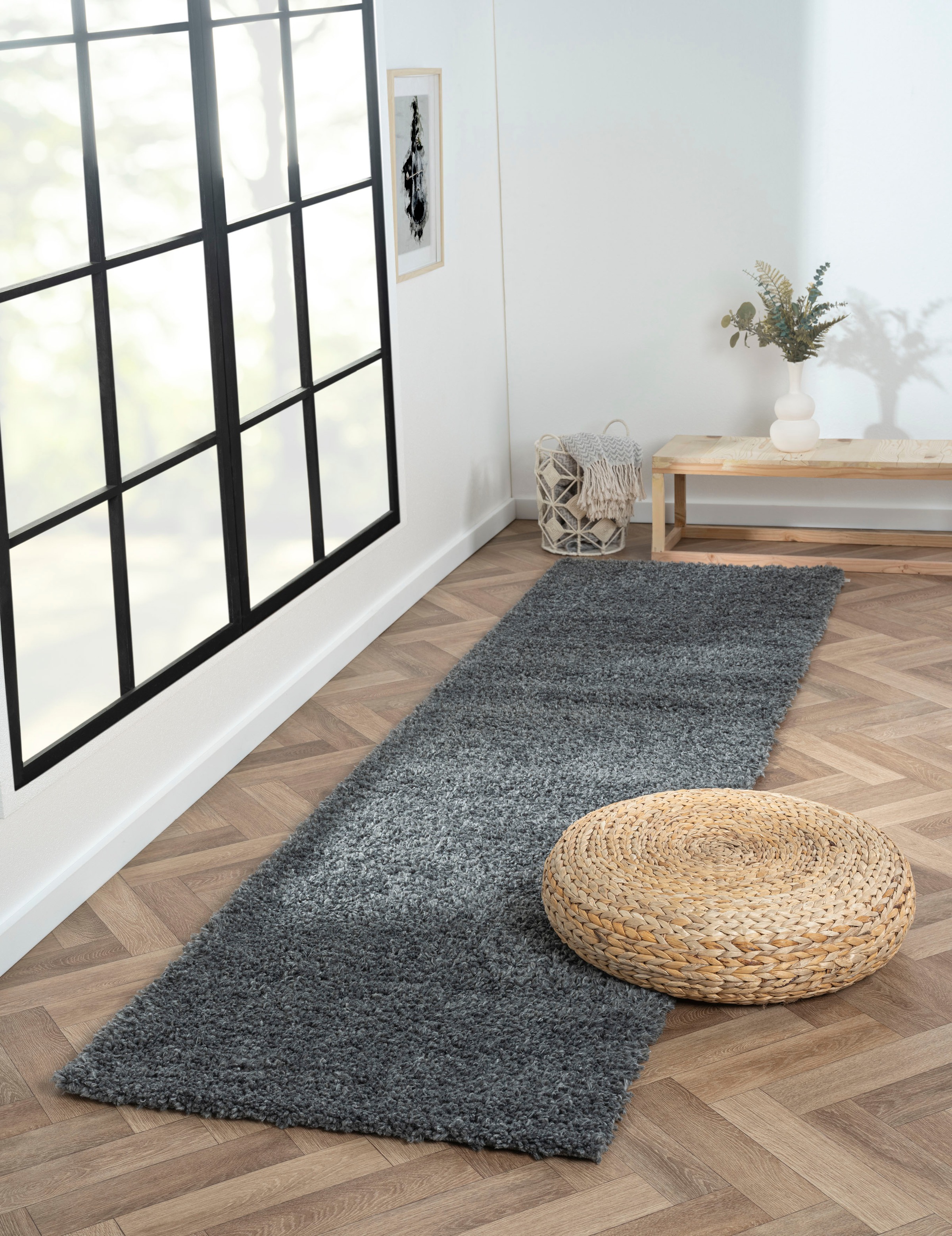 Myflair Möbel & Accessoires Hochflor-Läufer »My Shaggy«, rechteckig, 37 mm günstig online kaufen