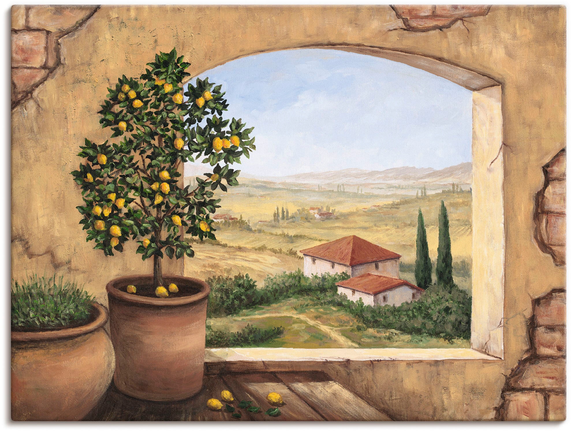 Artland Wandbild Größen Felder, in Wandaufkleber Leinwandbild, (1 Poster versch. St.), als Alubild, oder online »Ernteland«, bestellen