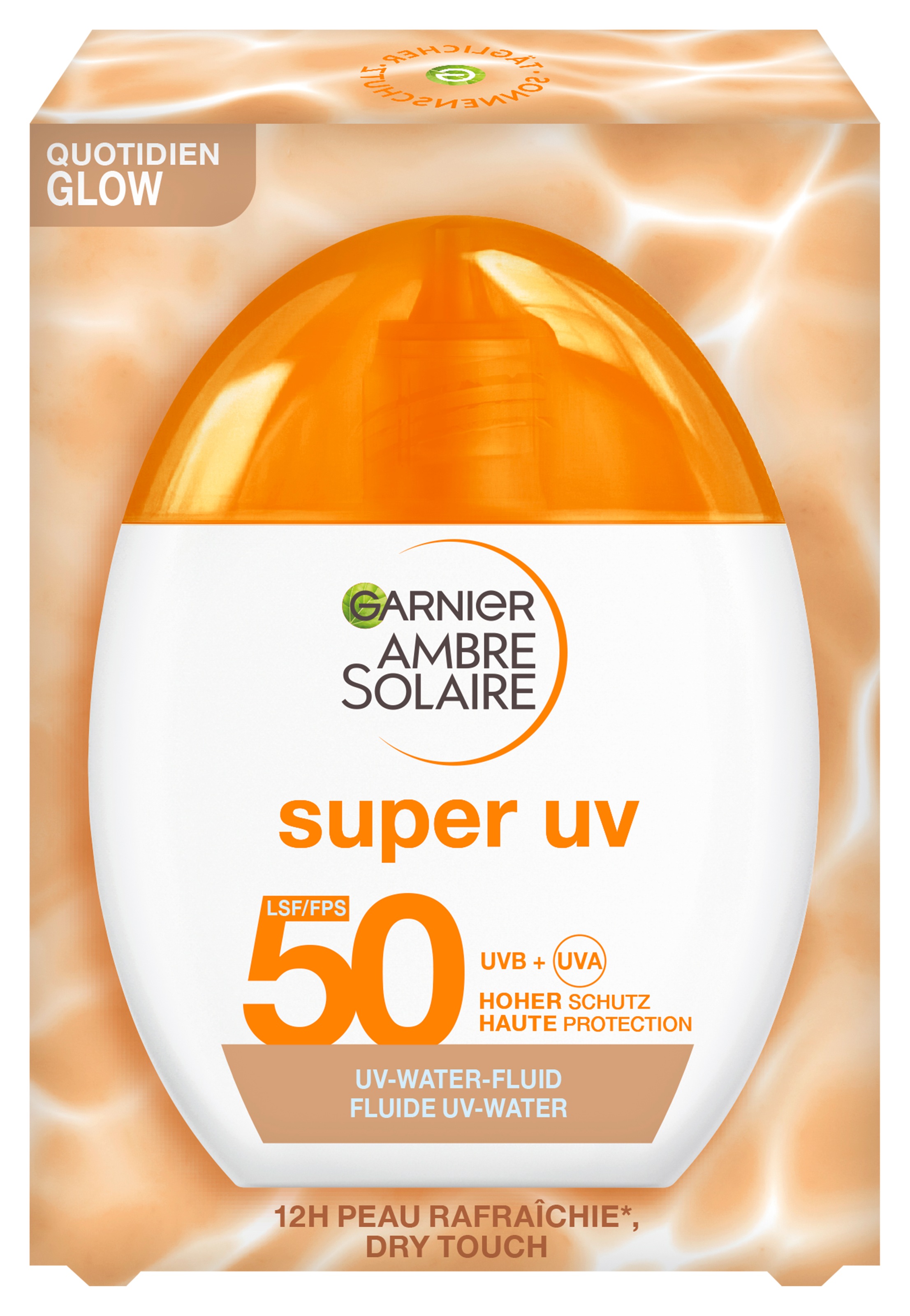 GARNIER Sonnenschutzfluid »Garnier Super UV UV-Water-Fluid Glow LSF 50«