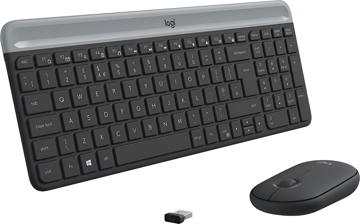 Logitech Tastatur- und Maus-Set »Wireless MK470 Slim Combo - GRAPHITE - US INT'L - INTNL«