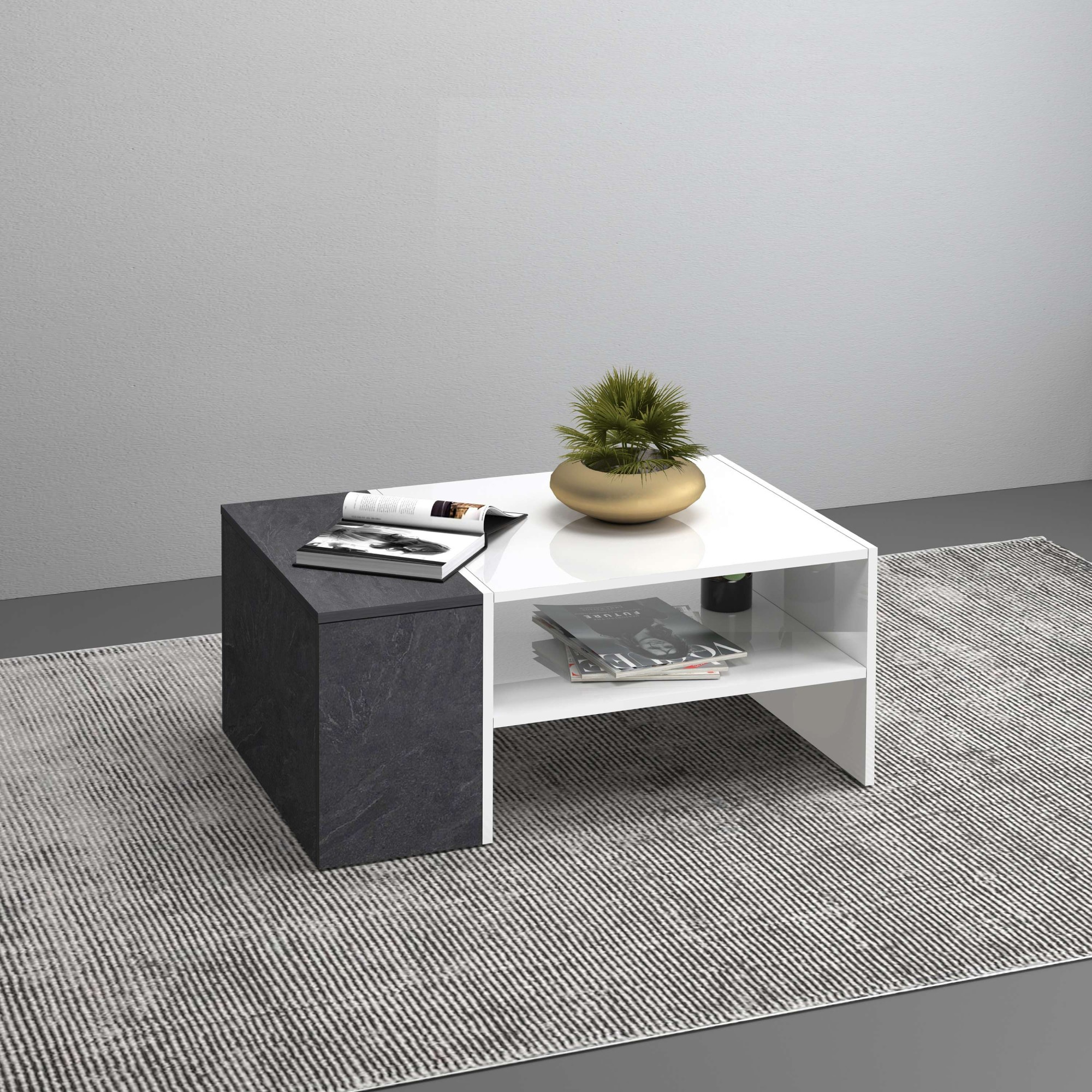 INOSIGN Couchtisch »Coro, Couchtisch, Couchtisch mit seitlichem Stauraum,So günstig online kaufen