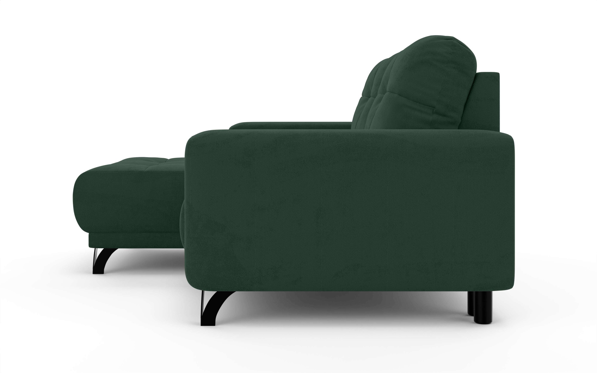 INOSIGN Ecksofa »FAIRVIEW mit verstellbaren Rückenlehne, Maße B/T/H: 234/174/93 cm«, L-Form mit Wellenunterfederung, Recamiere beidseitig montierbar
