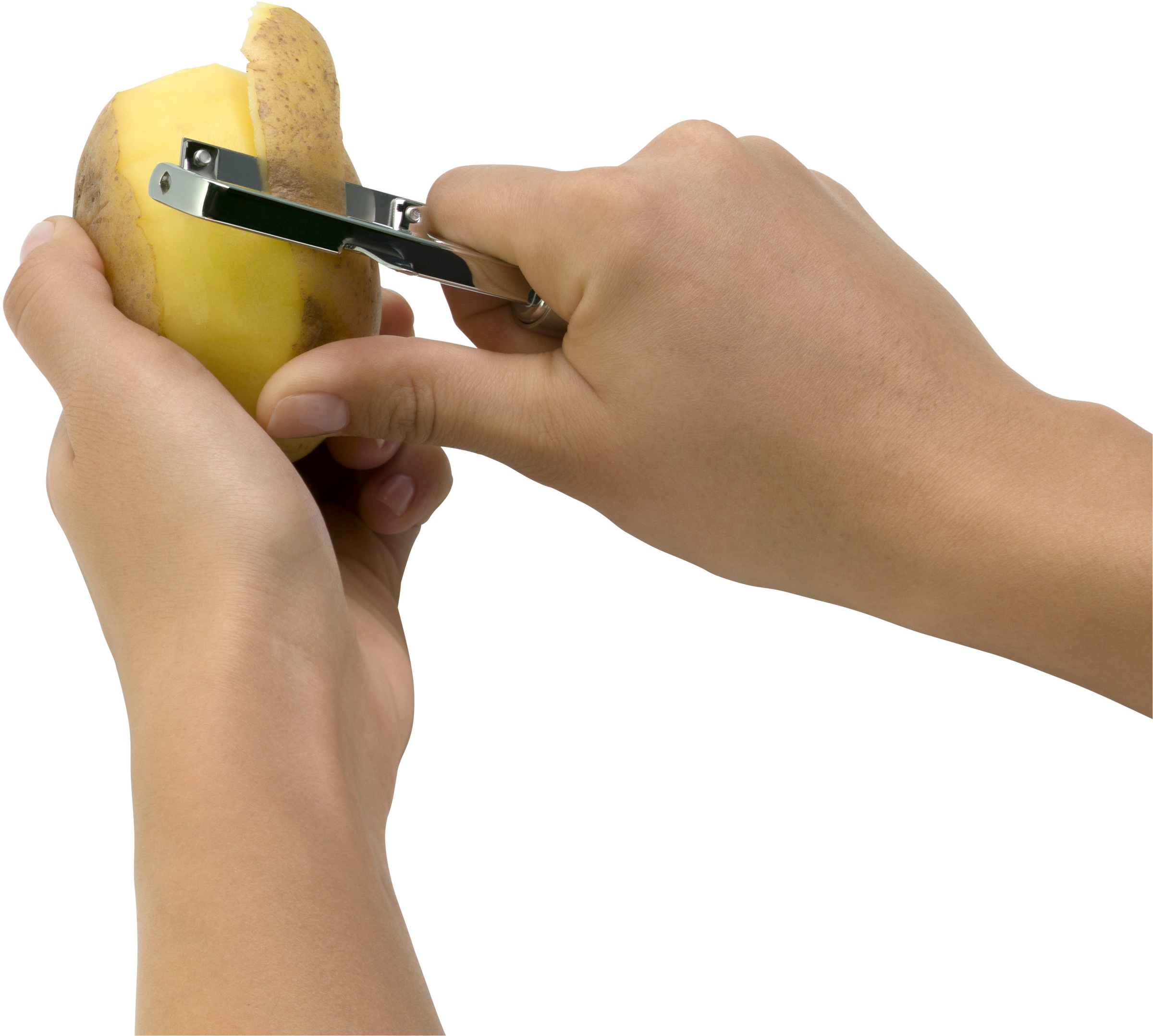 Silit Schälmesser »Classic Line« Gemüseschäler 19 cm, Edelstahl, präzises Schälen, bewegliche Klinge