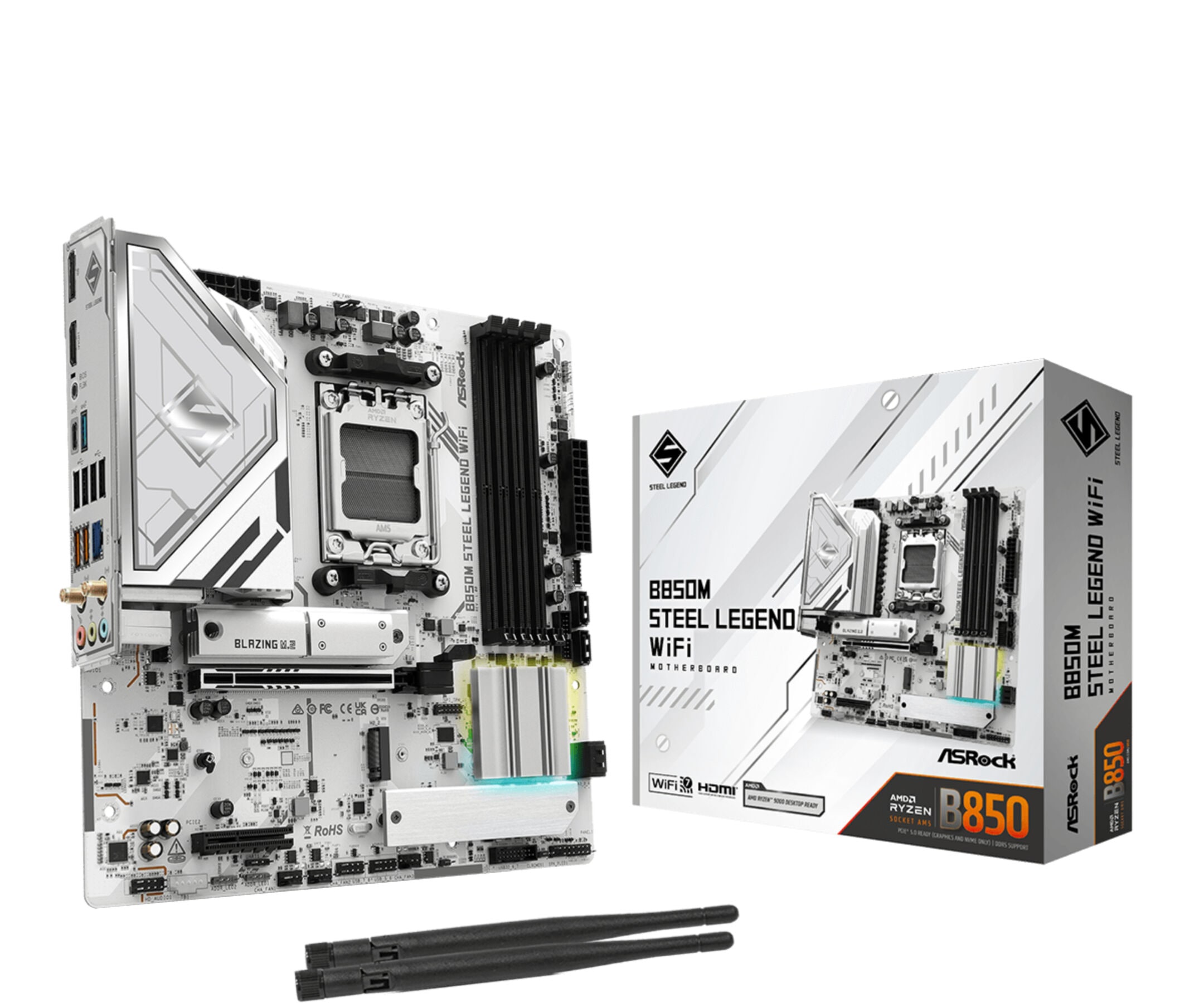 Asrock Mainboard »B850M Steel Legend WiFi«