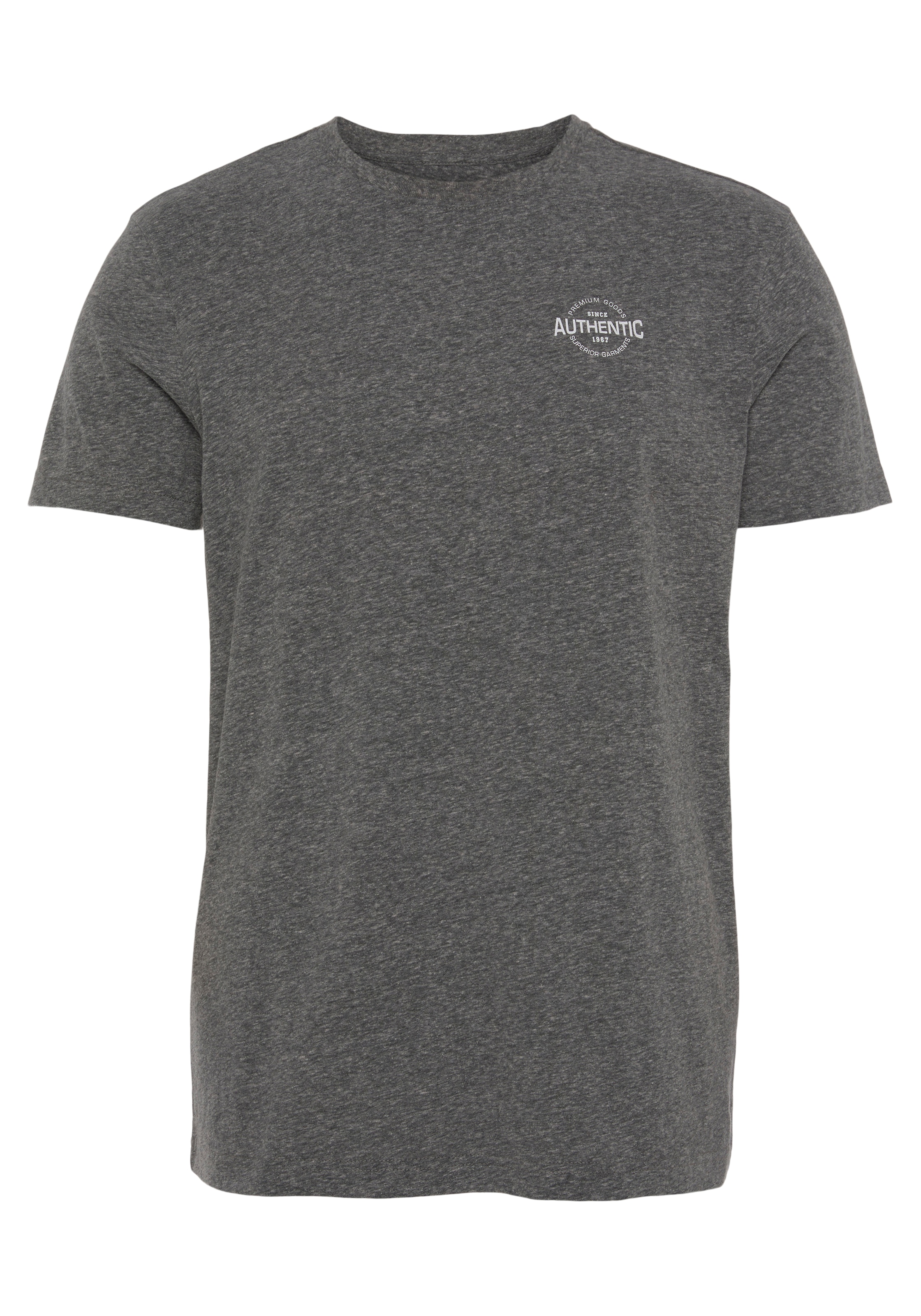 AJC T-Shirt, in besonderer Melange Optik und mit Logo Print online bei