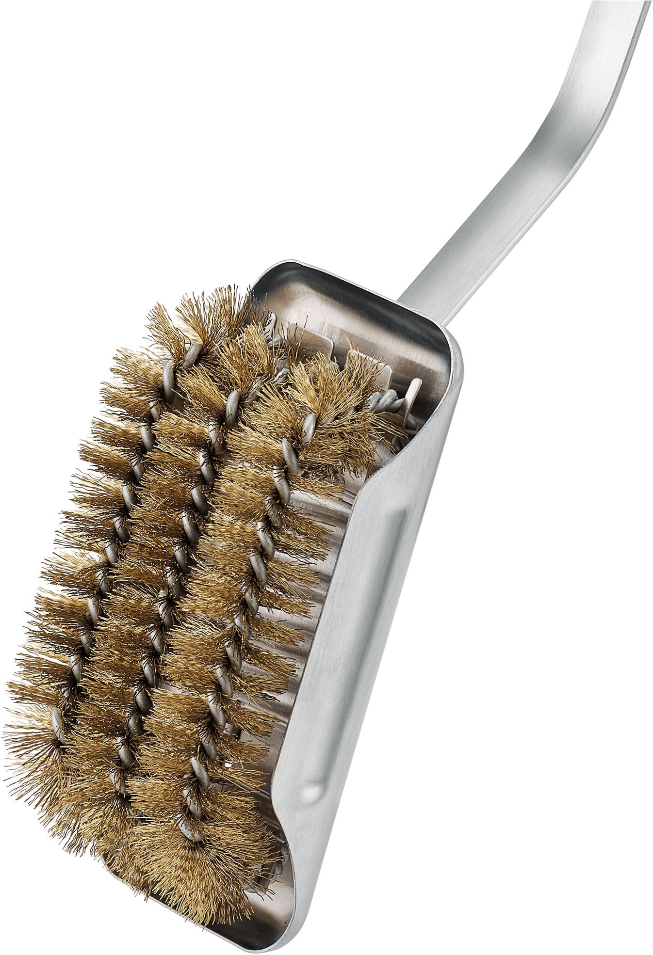 RÖSLE Grillbürste »Grillrost-Reinigungsbürste SlideX Brass«, aus Edelstahl-Messing-Polypropylen, Bürste austauschbar